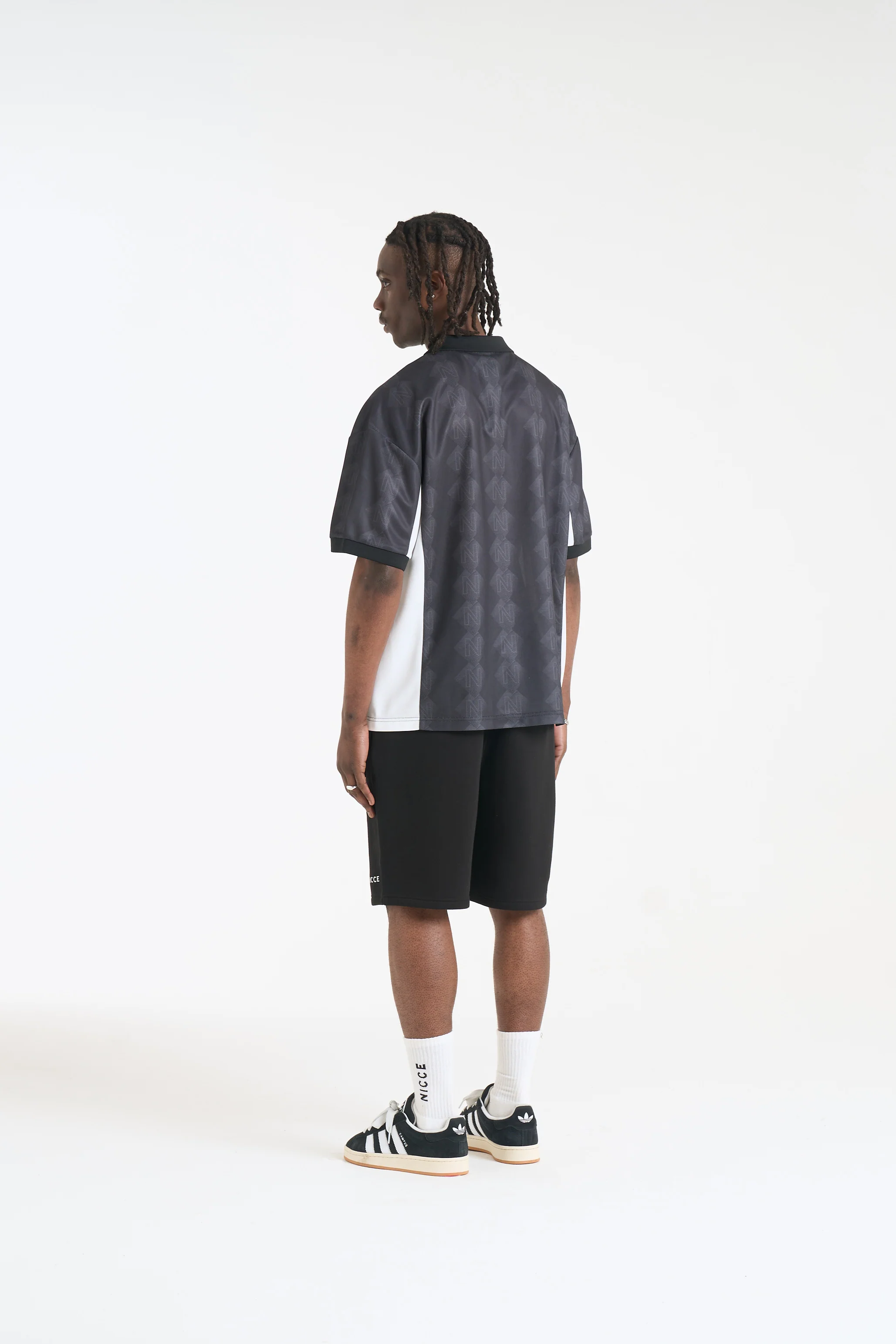 NICCE Mens Billete Football Shirt | Black - Image 3