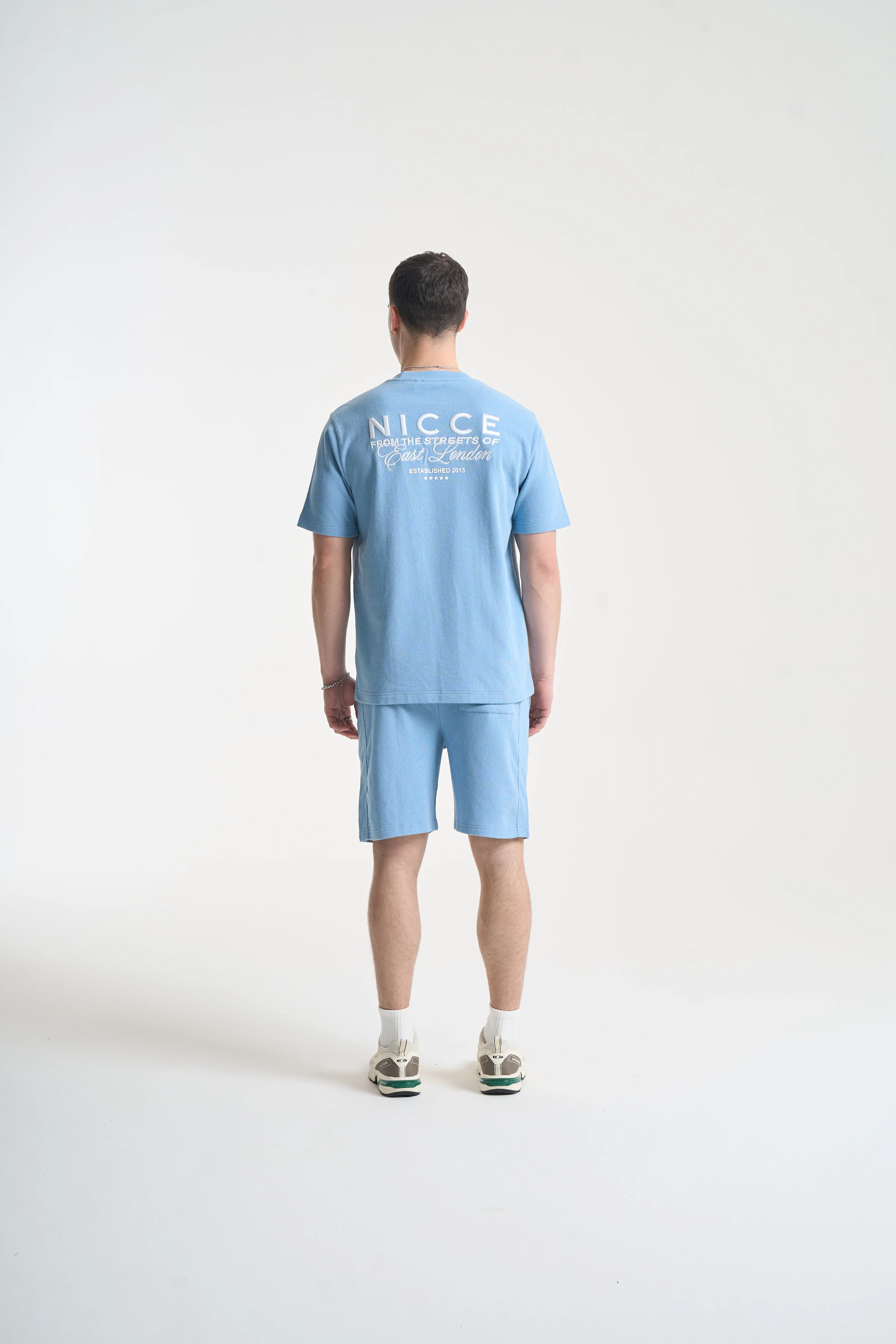 NICCE Mens Cera T-Shirt & Shorts Set | Allure Blue - Image 4