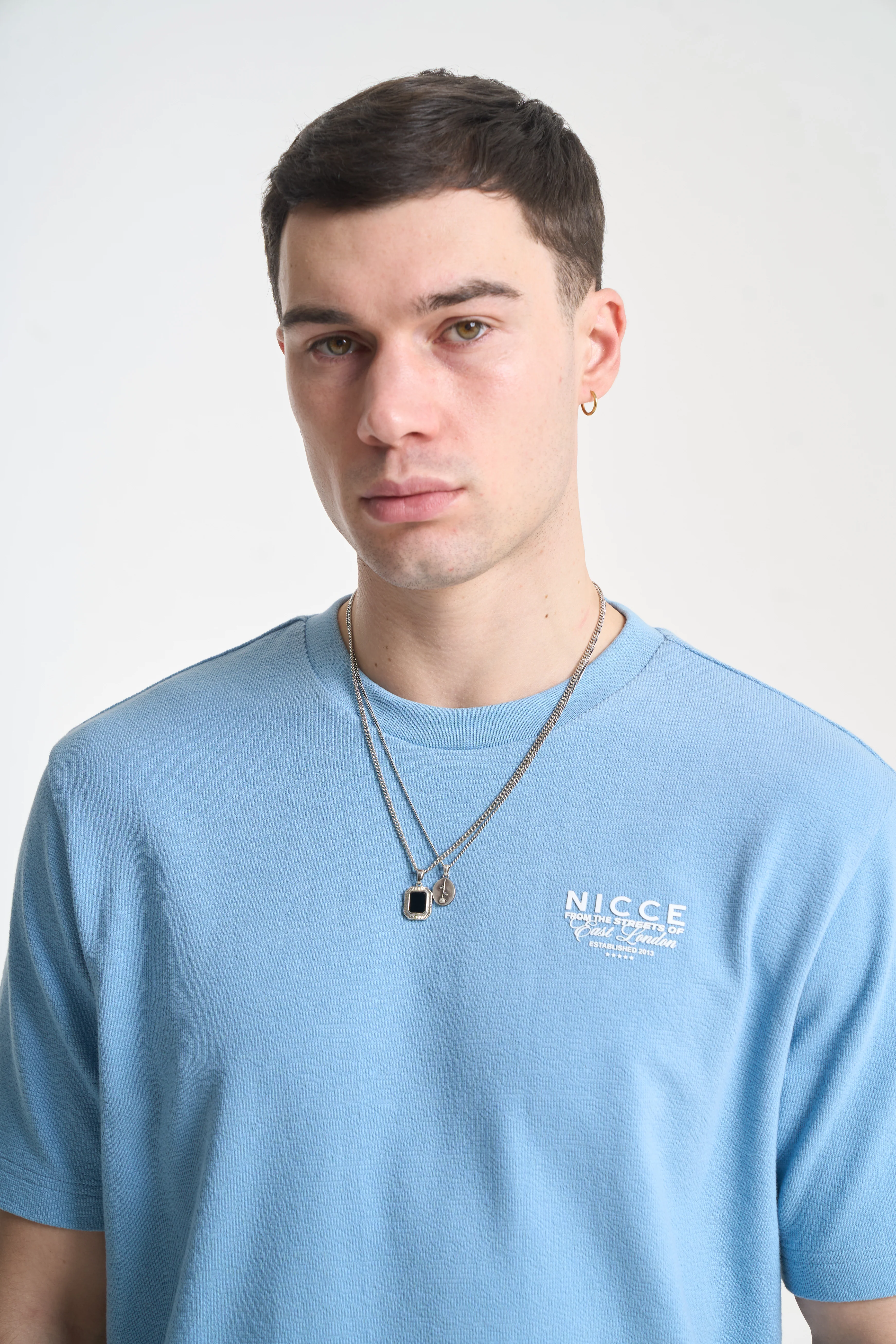 NICCE Mens Cera T-Shirt & Shorts Set | Allure Blue - Image 5
