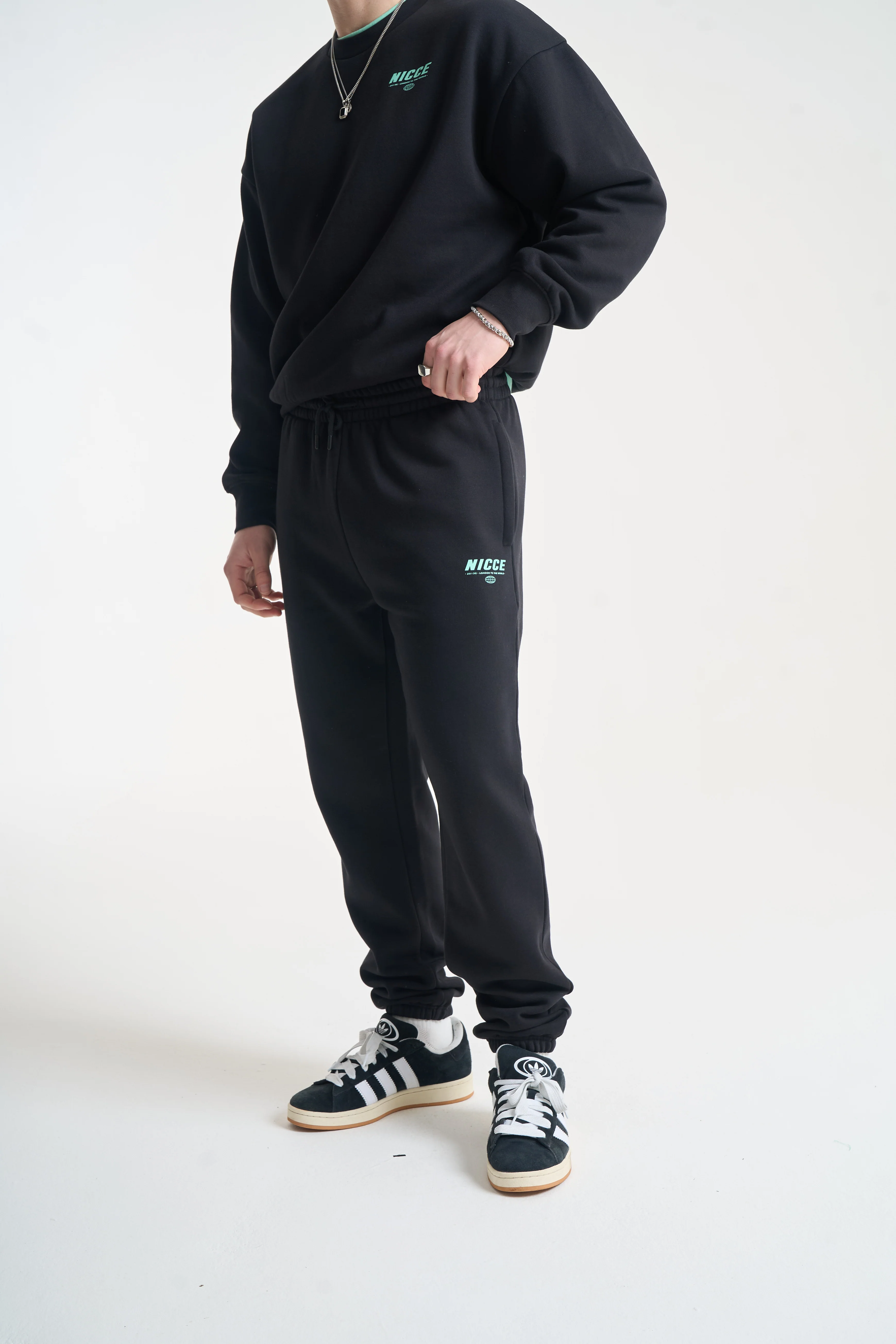 NICCE Mens Comet Joggers | Black - Image 5