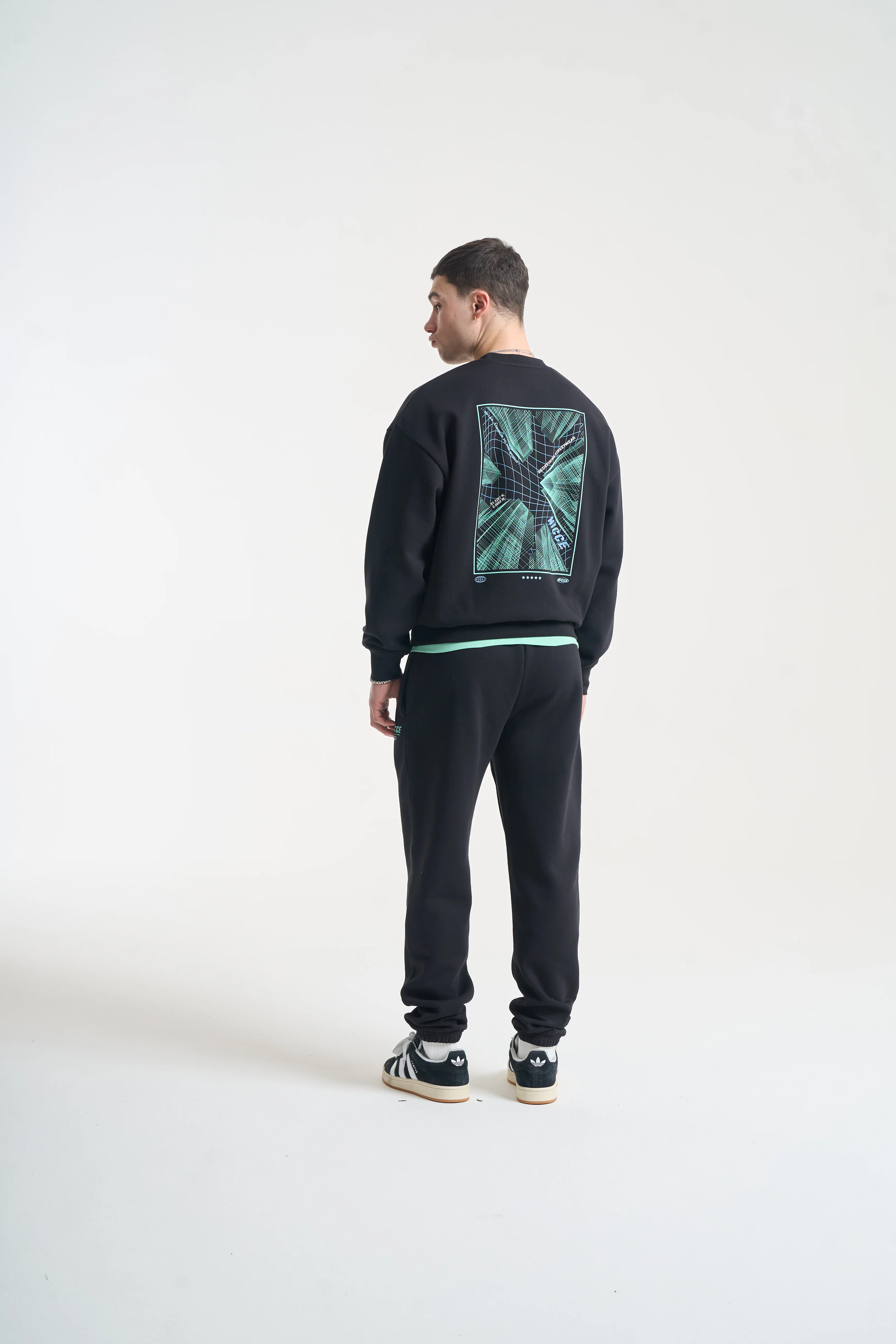 NICCE Mens Comet Joggers | Black - Image 6