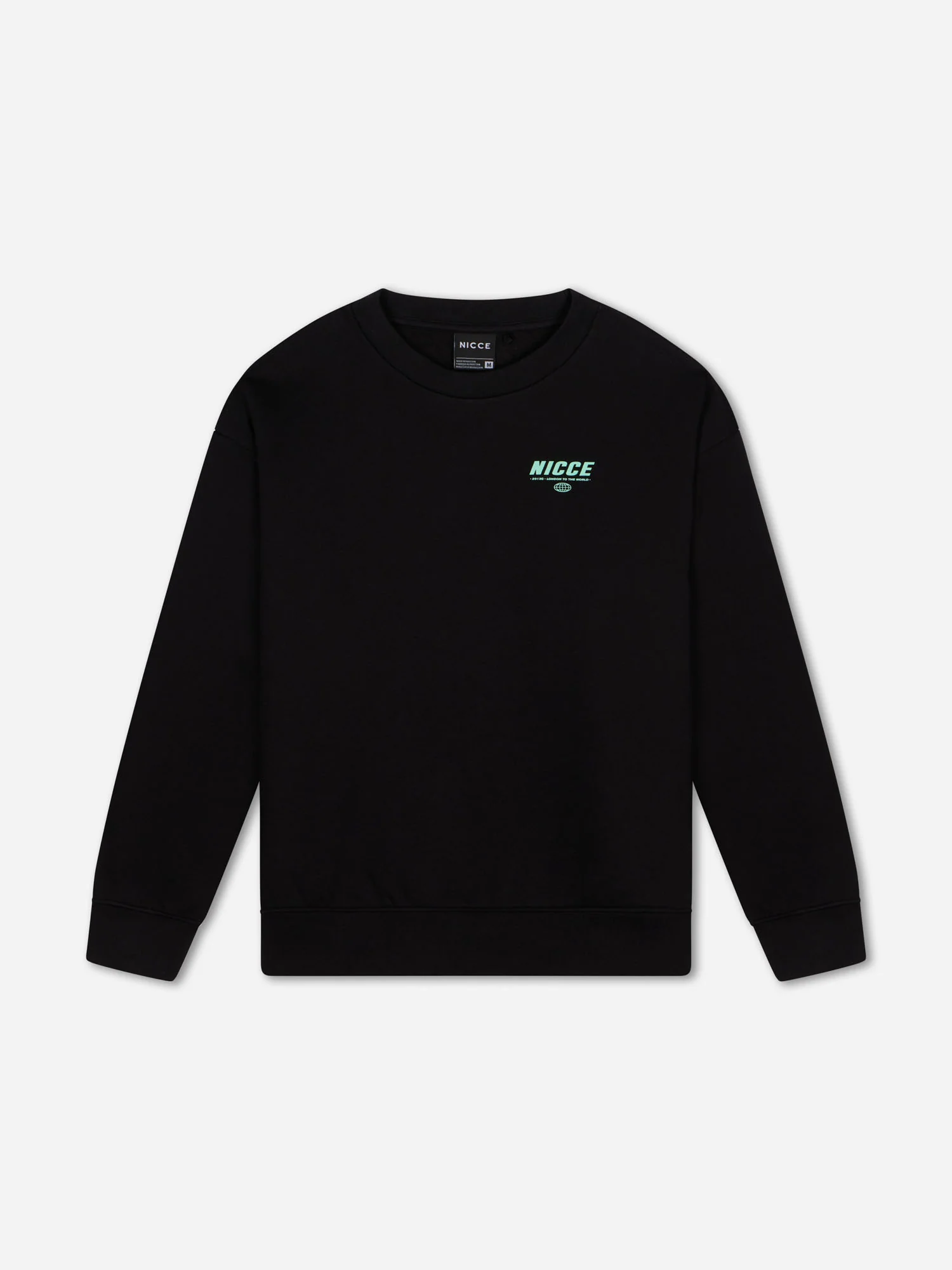 NICCE Mens Comet Sweatshirt & Joggers Set | Black - Image 12