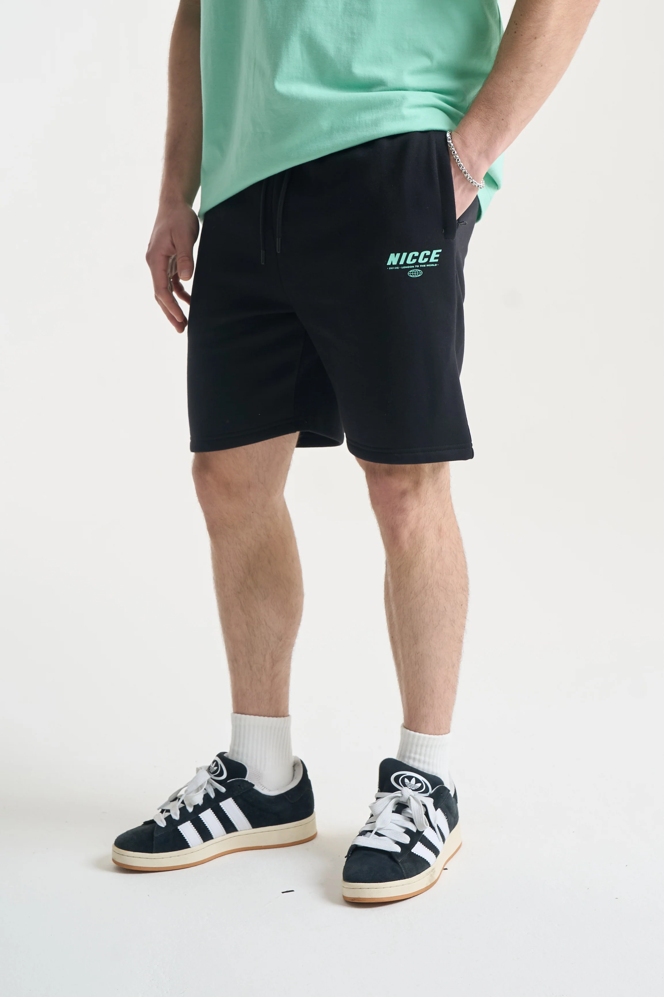 NICCE Mens Comet T-Shirt & Shorts Set | Mint - Image 12