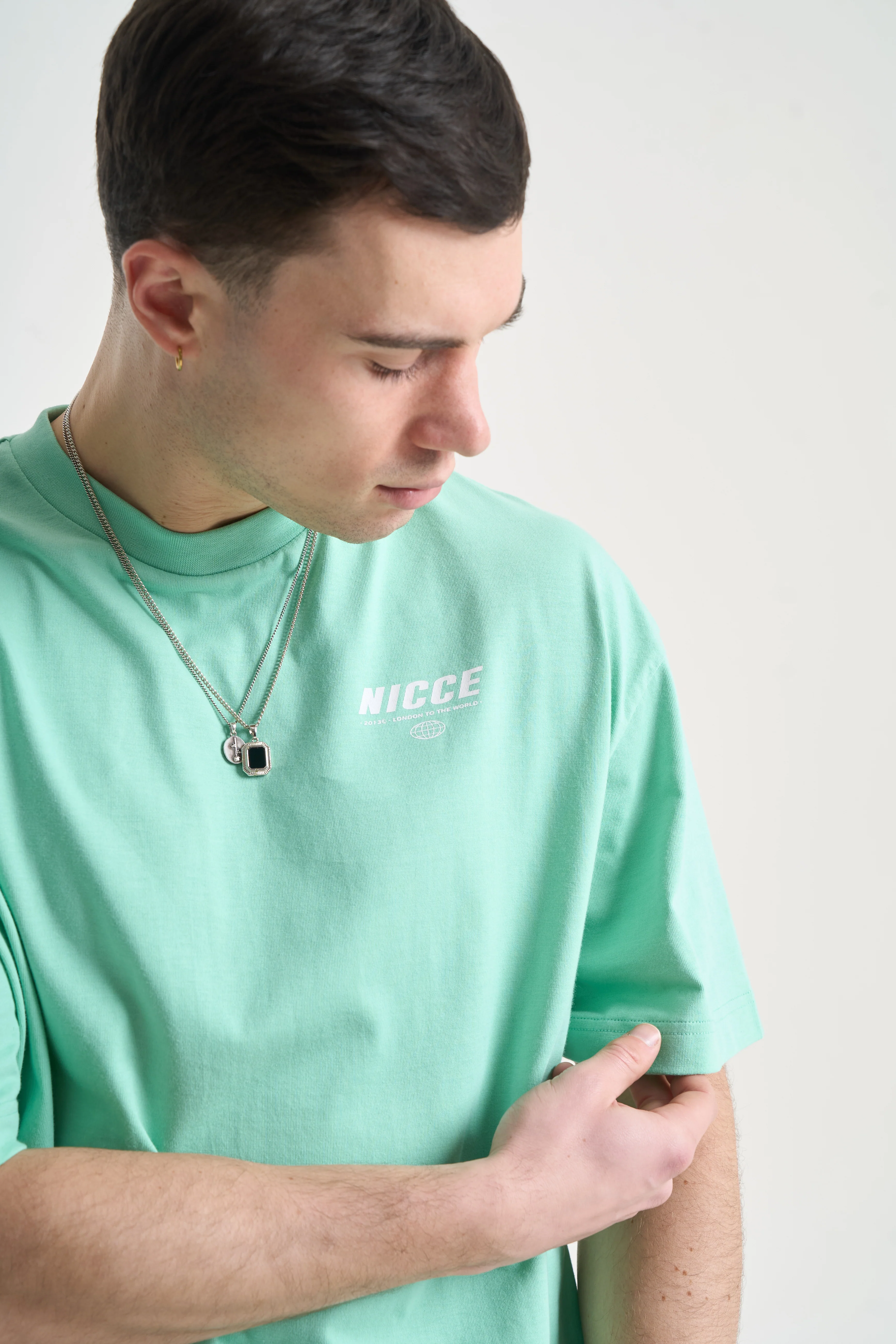 NICCE Mens Comet T-Shirt & Shorts Set | Mint - Image 8