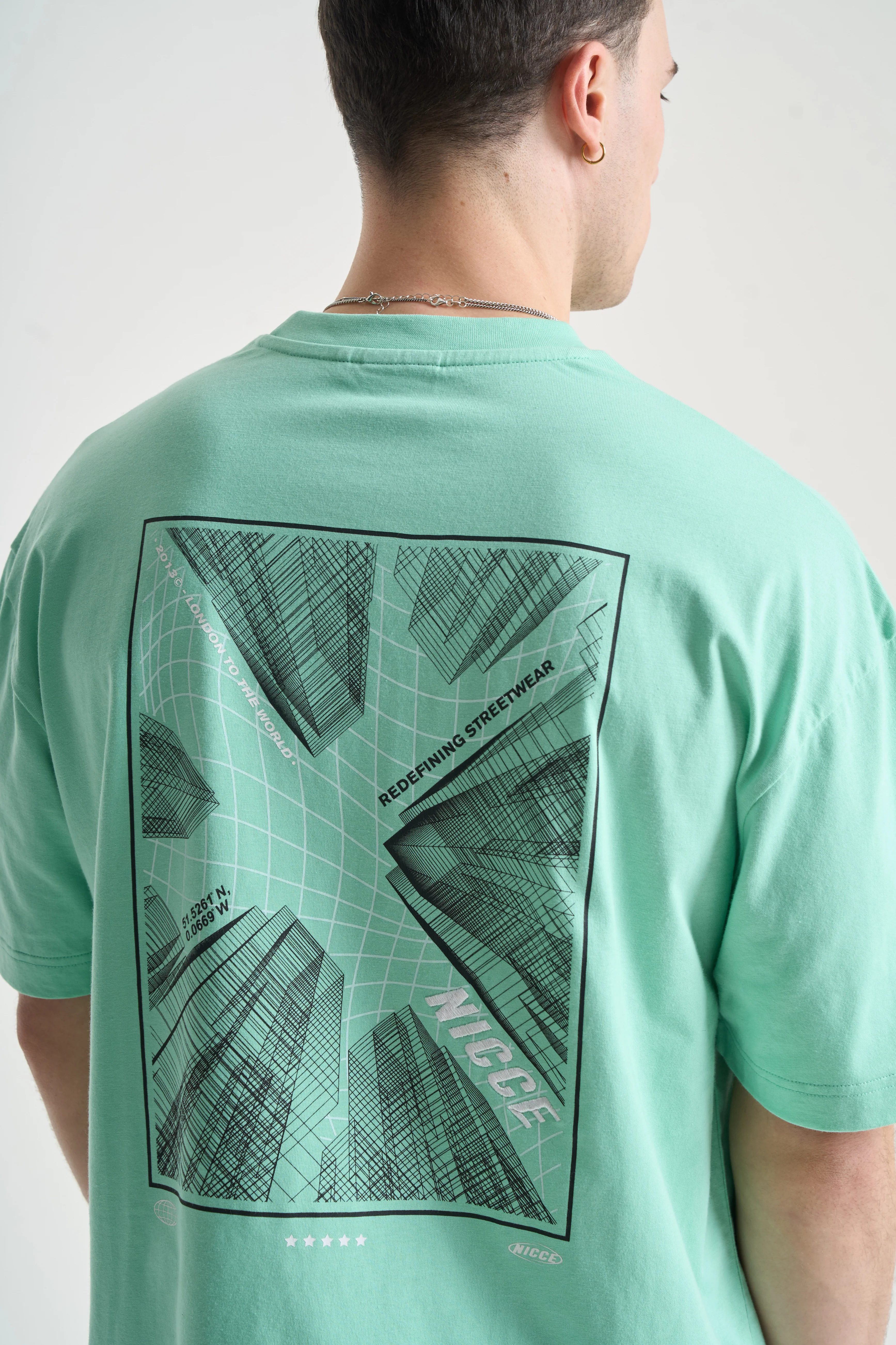 NICCE Mens Comet T-Shirt & Shorts Set | Mint - Image 9