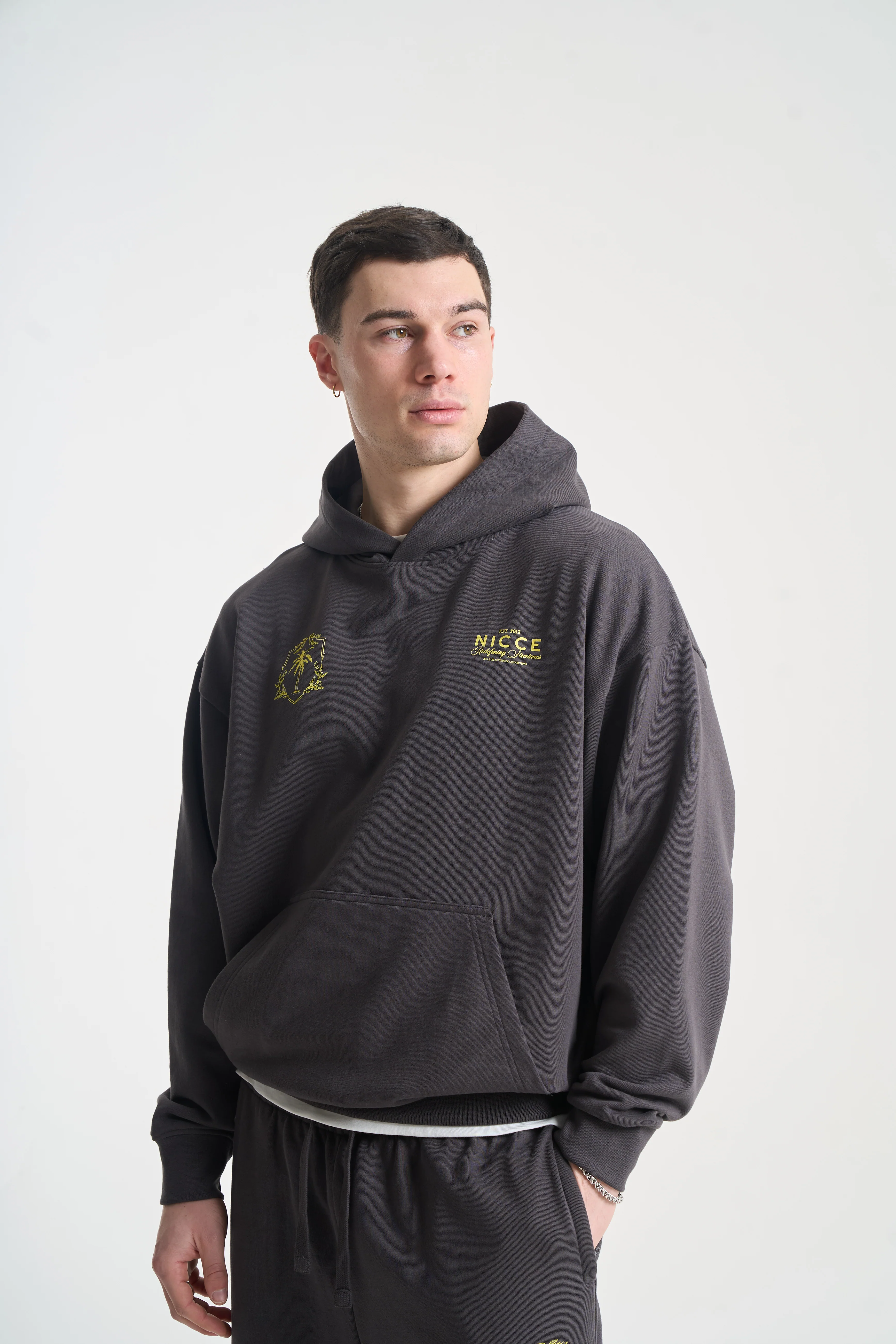 NICCE Mens Cresta Hoodie | Coal - Image 12