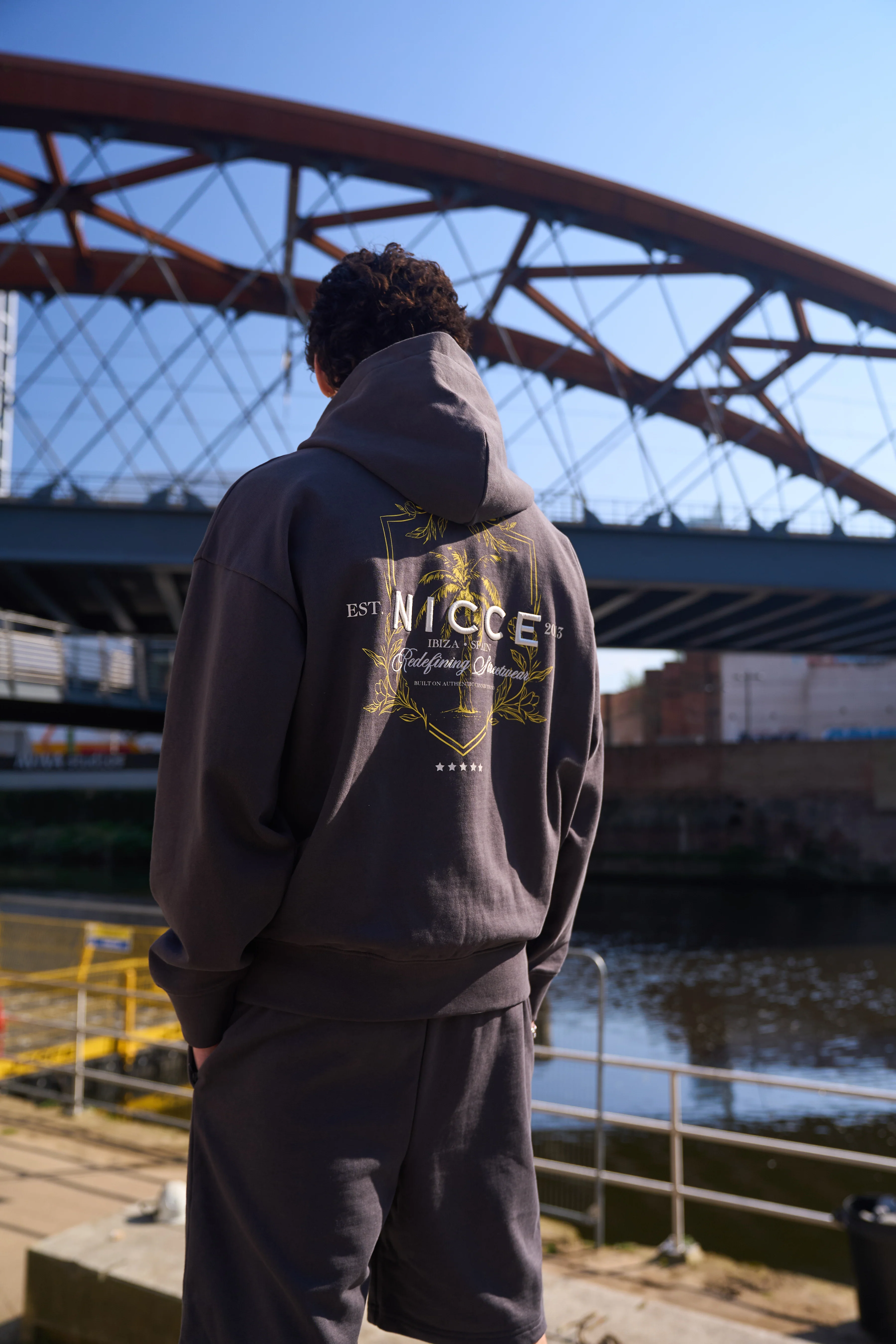 NICCE Mens Cresta Hoodie | Coal - Image 3