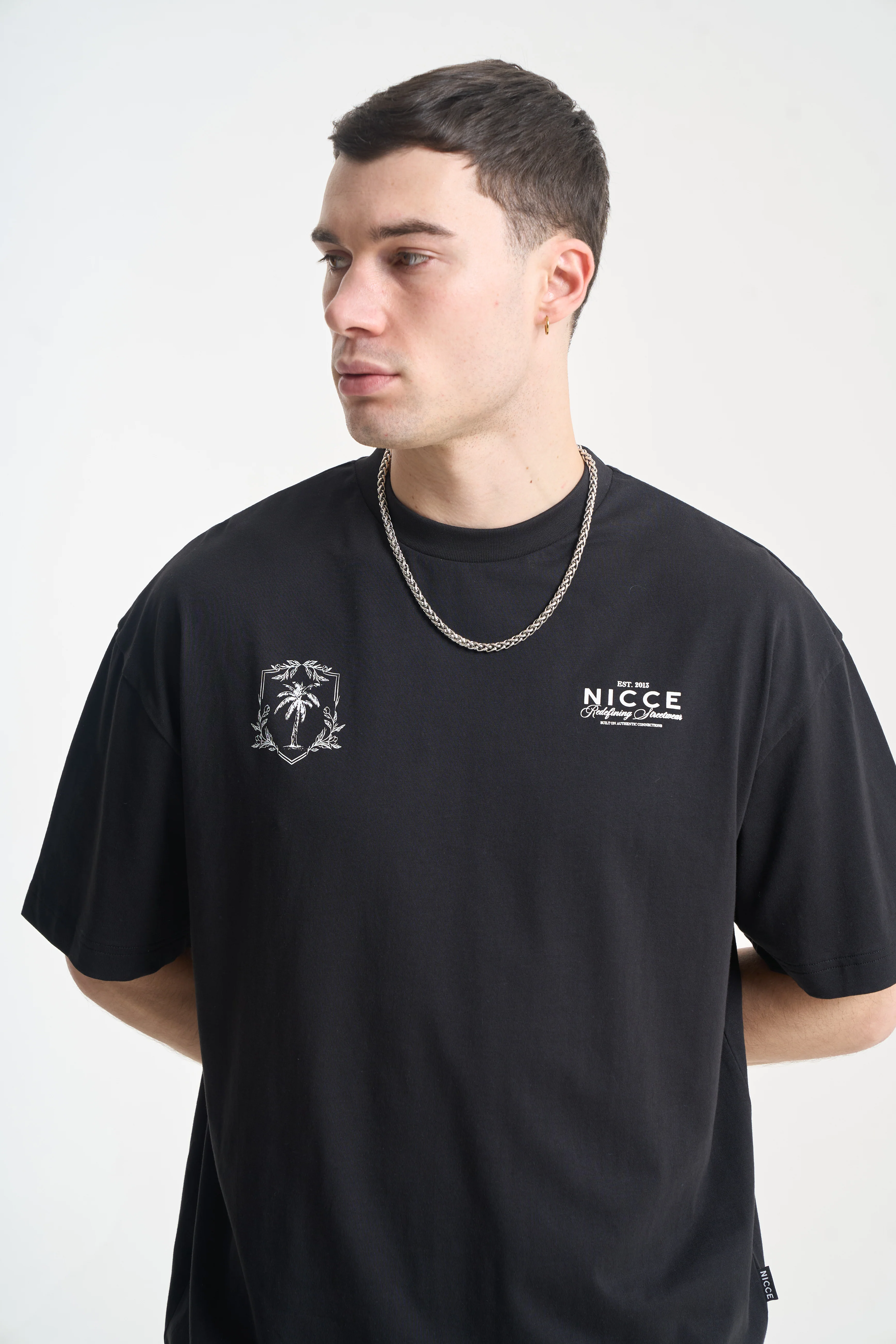 NICCE Mens Cresta T-Shirt | Black - Image 6