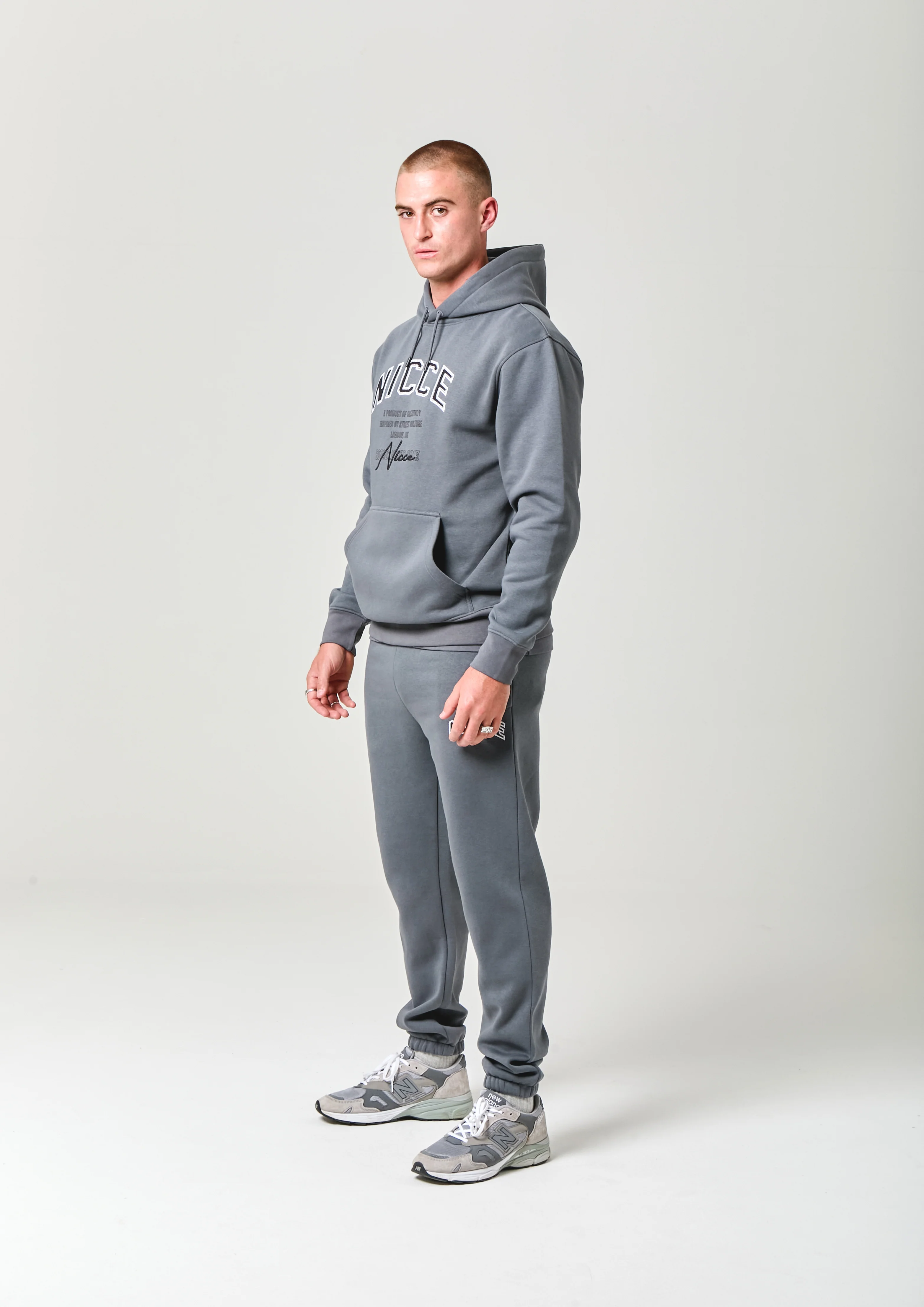 NICCE Mens Elevate Hoodie | Graphite - Image 6