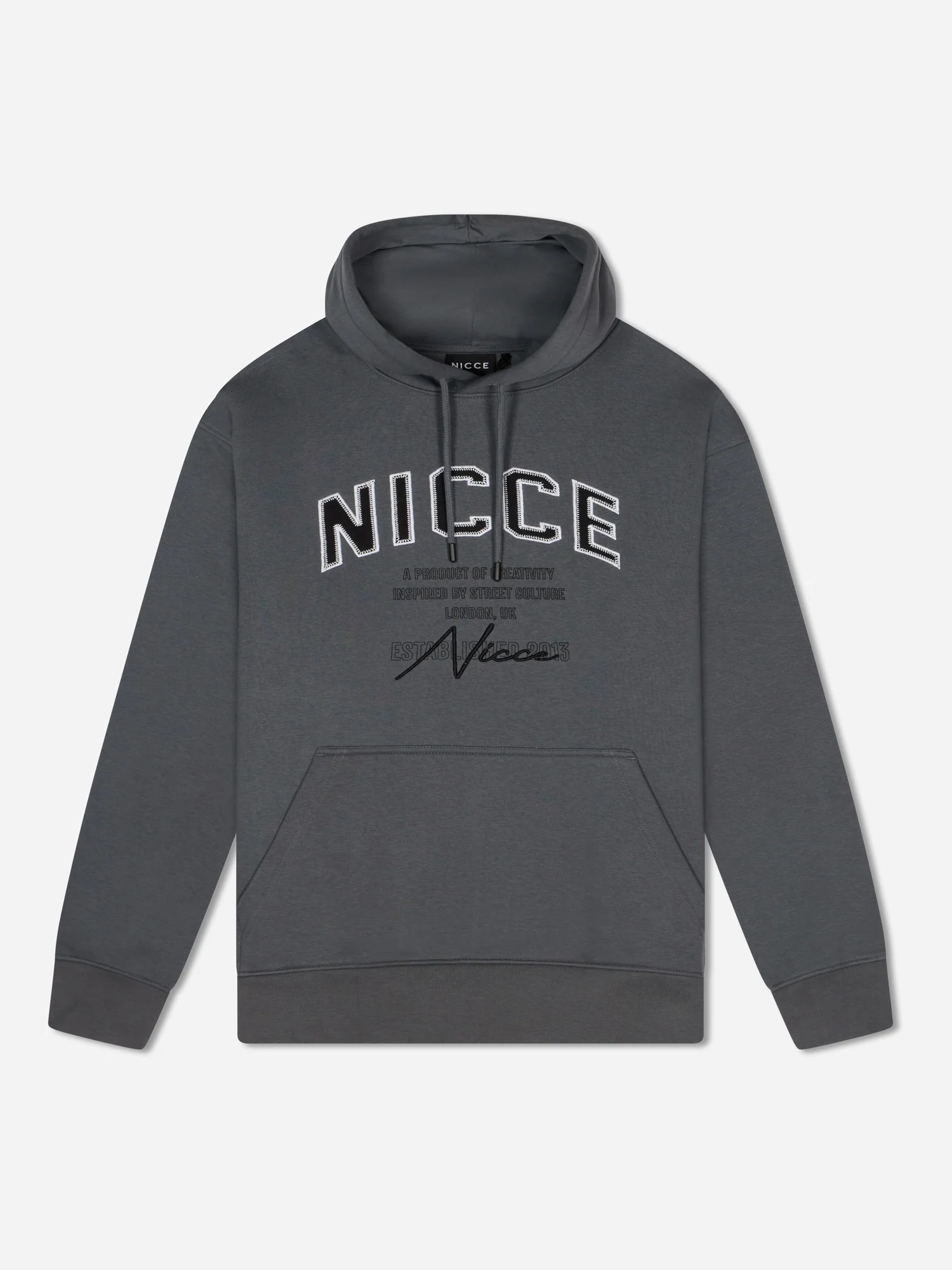 NICCE Mens Elevate Hoodie | Graphite - Image 7