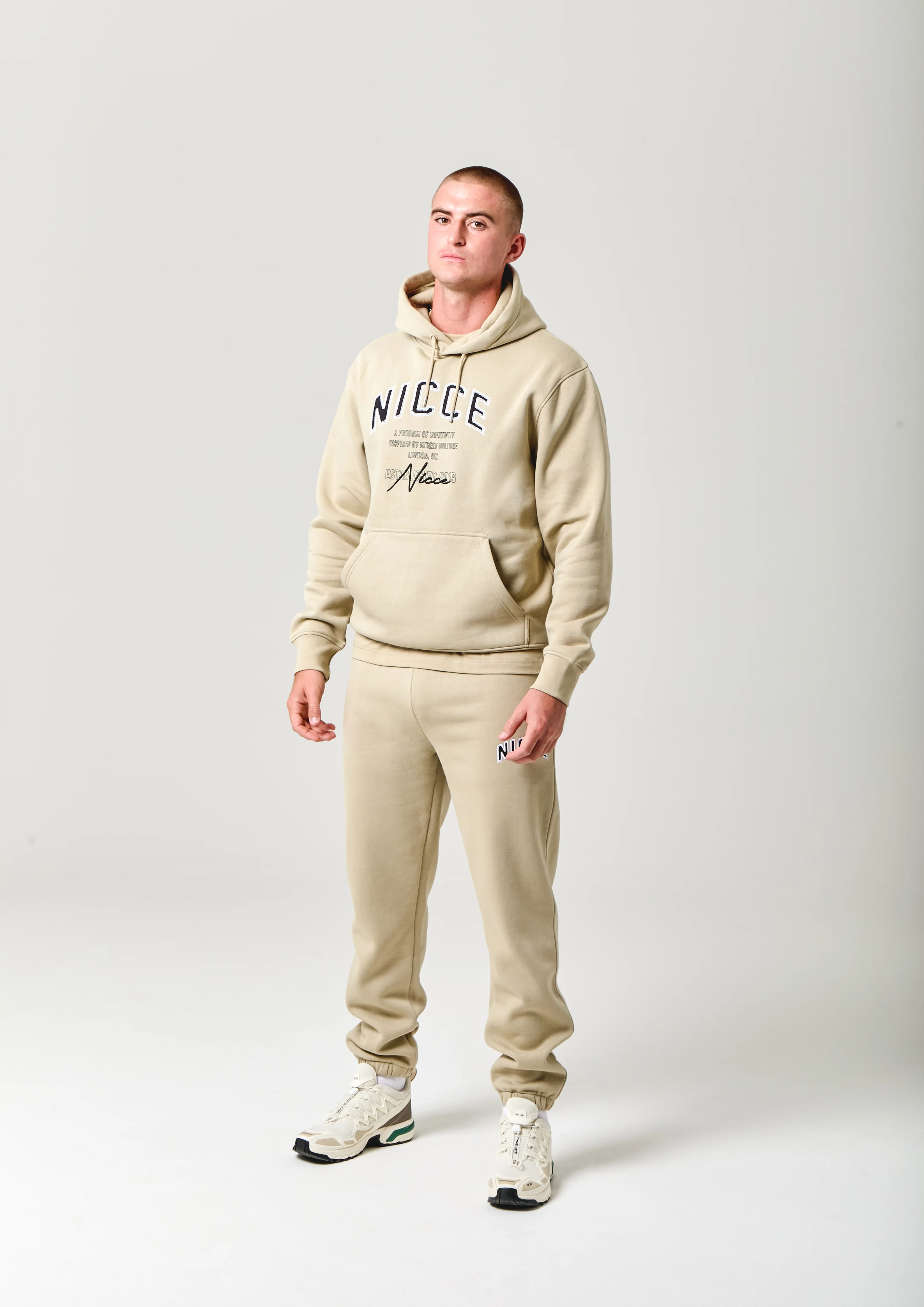 NICCE Mens Elevate Hoodie | Grey Stone - Image 5