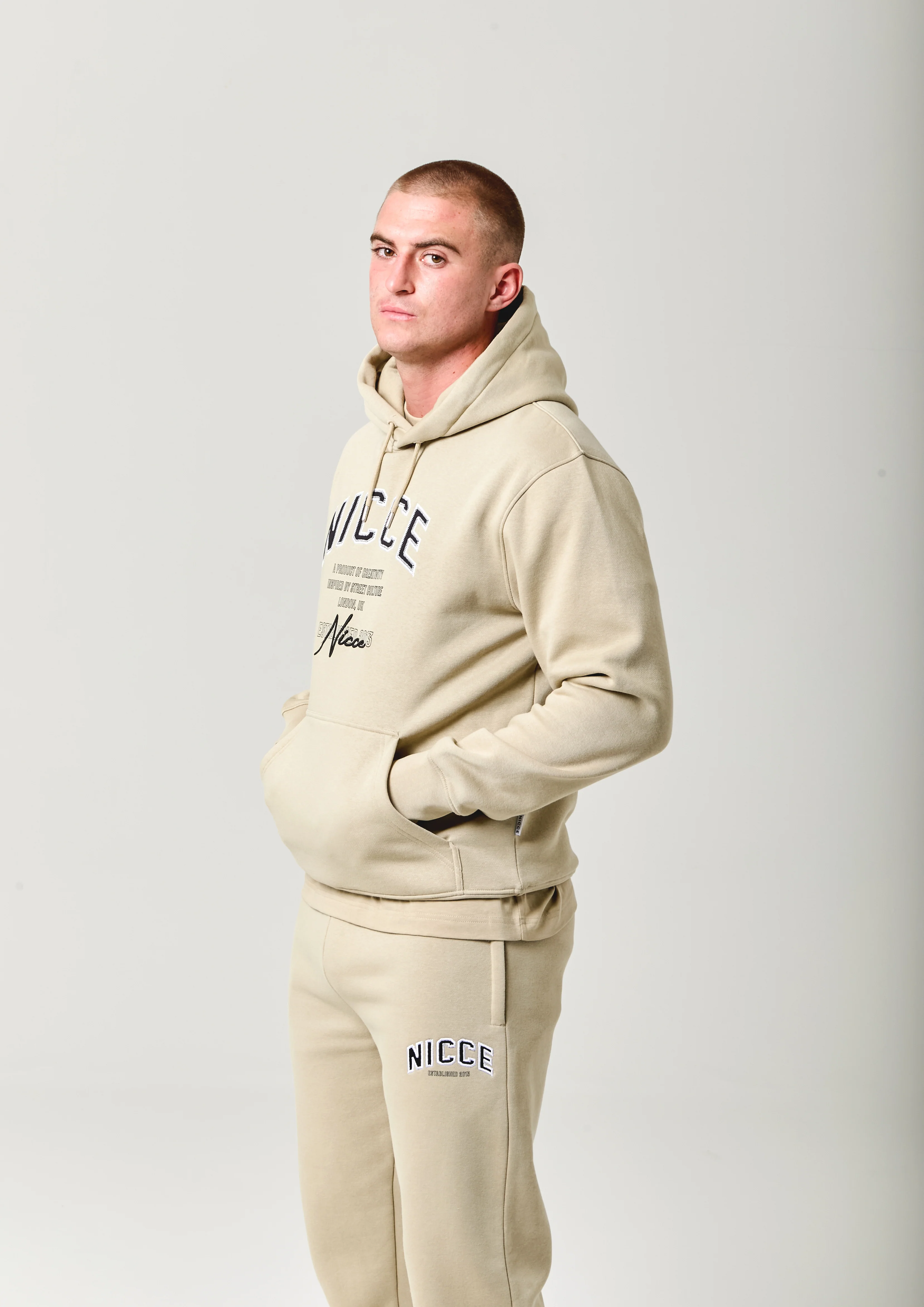 NICCE Mens Elevate Hoodie | Grey Stone - Image 6
