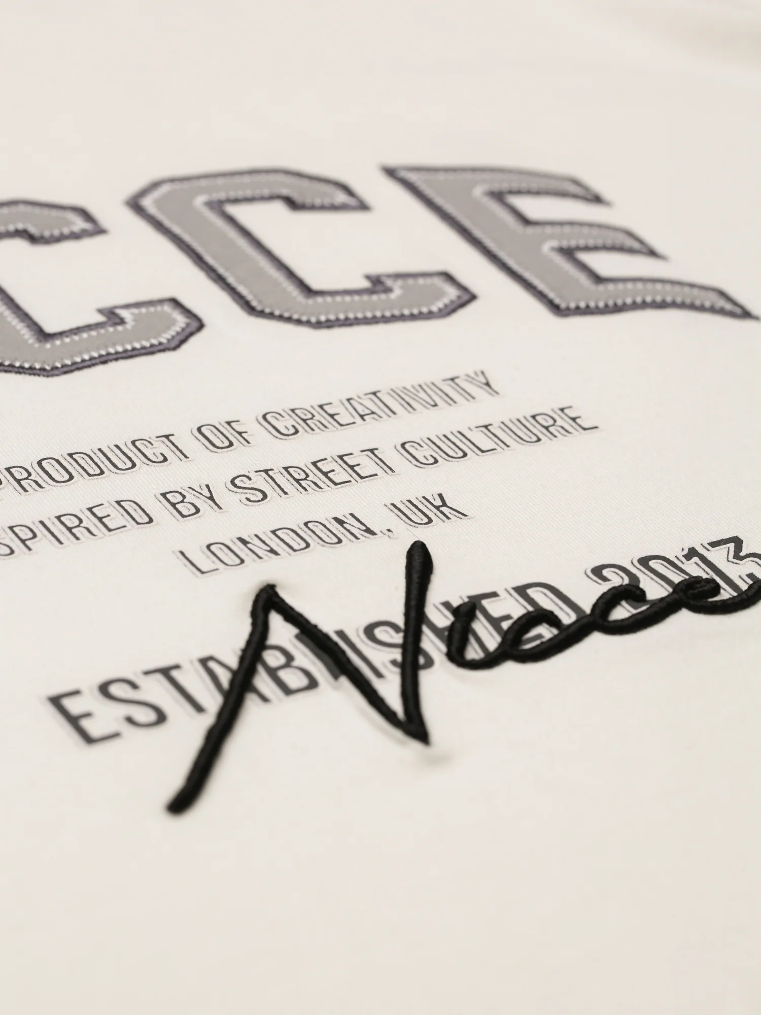 NICCE Mens Elevate Oversized T-Shirt | Off White - Image 7