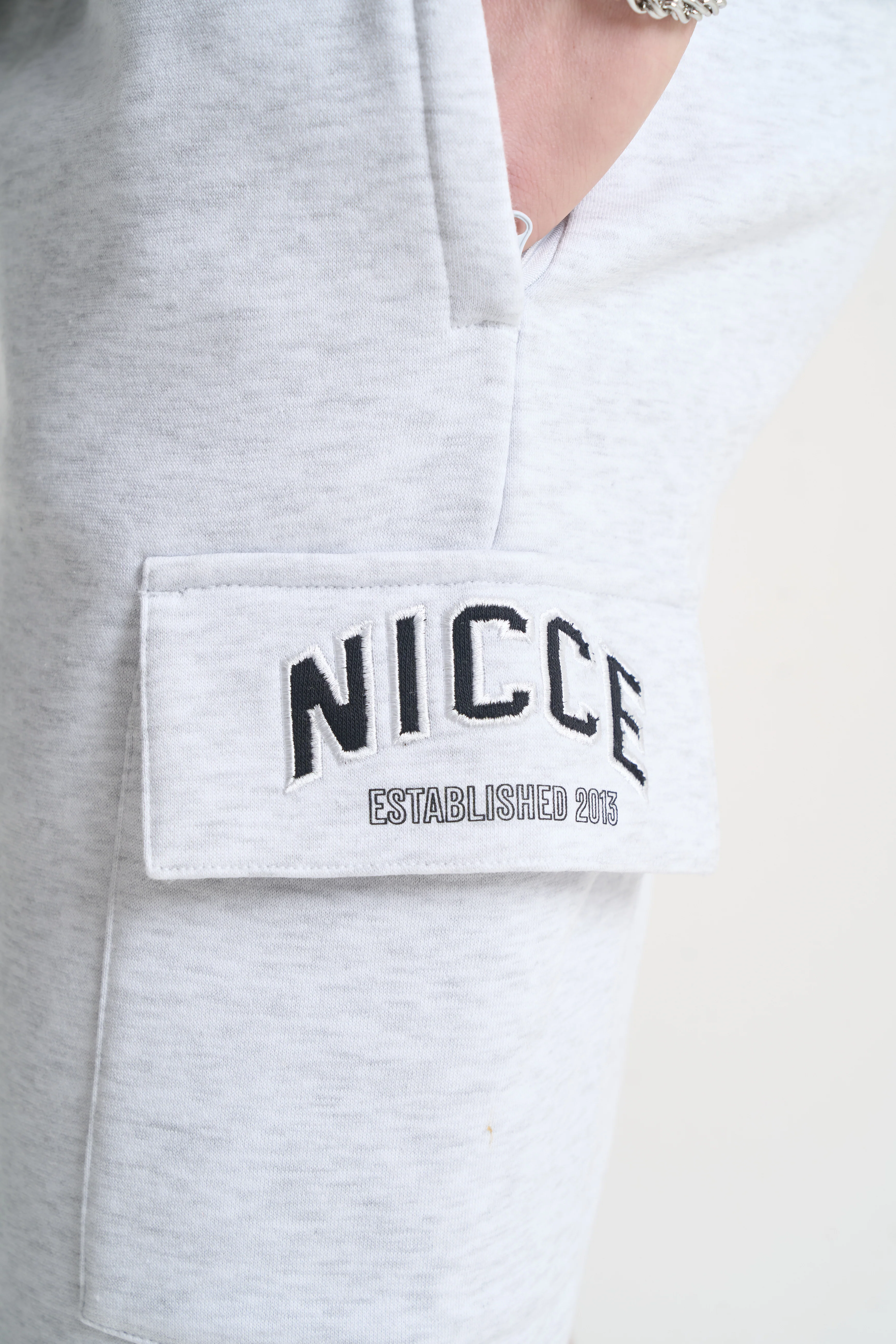 NICCE Mens Elevate Shorts | Grey Marl - Image 7