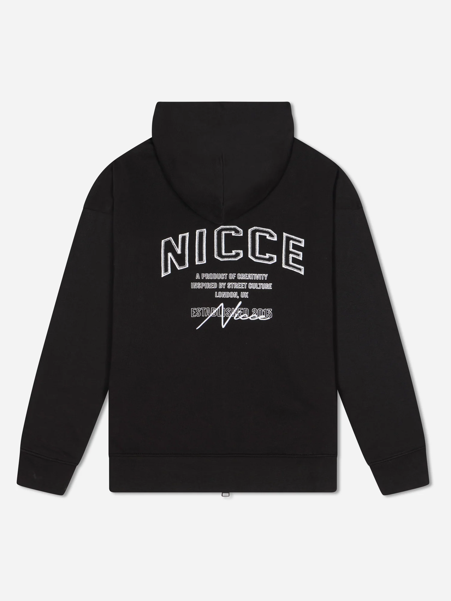 NICCE Mens Elevate Zip Thru Hoodie | Black - Image 8