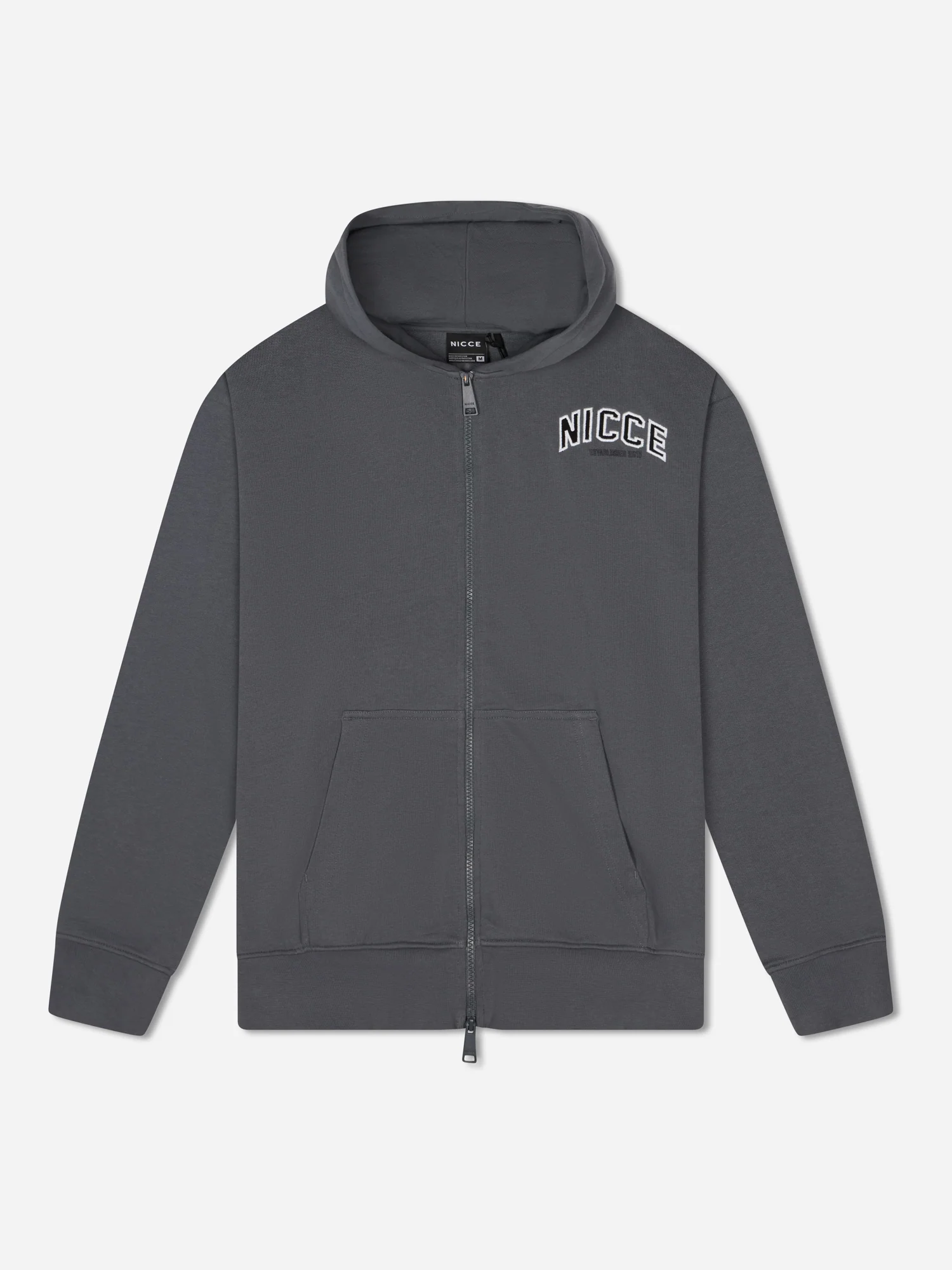 NICCE Mens Elevate Zip Thru Hoodie | Graphite - Image 7