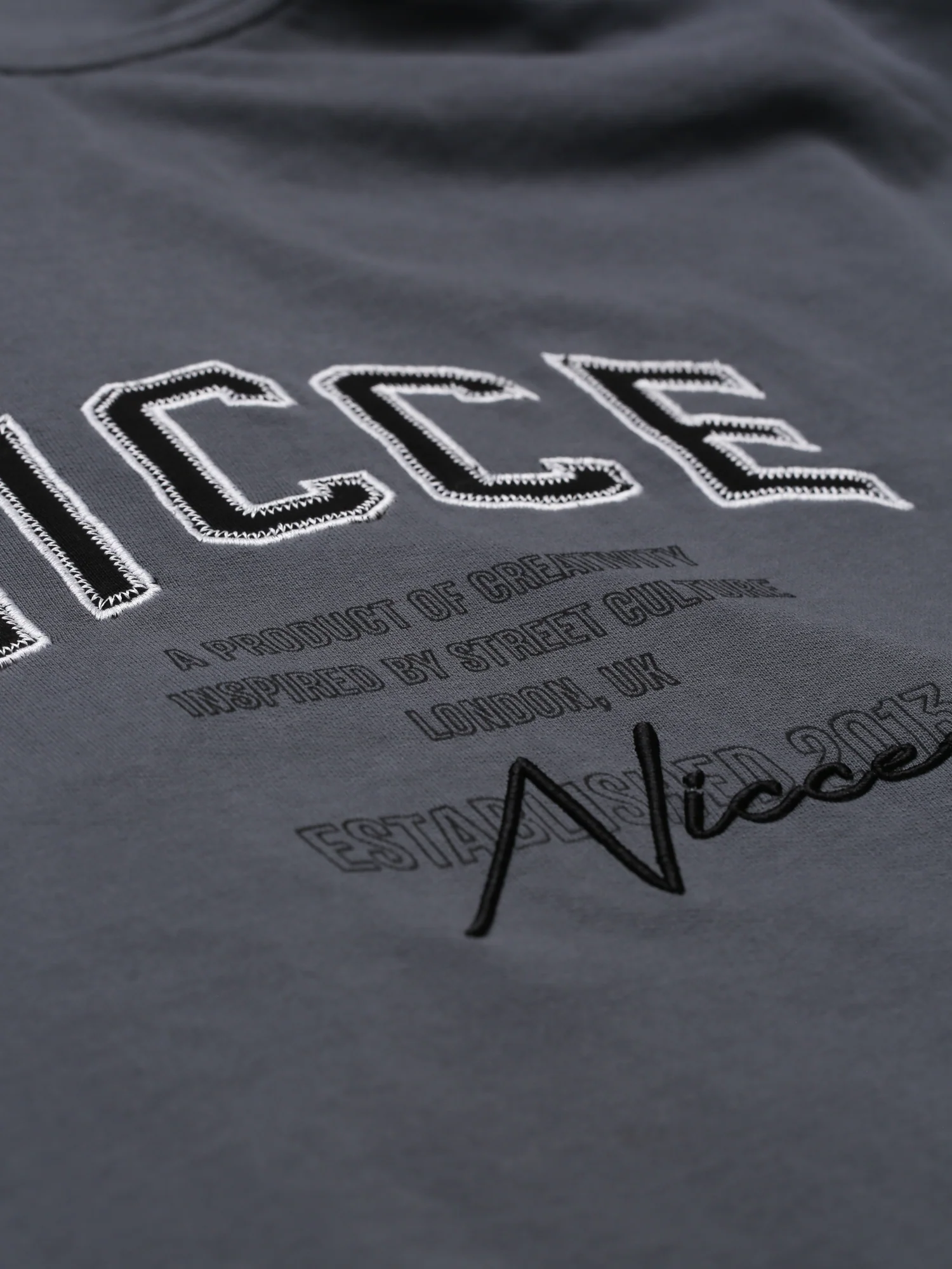 NICCE Mens Elevate Zip Thru Hoodie | Graphite - Image 9