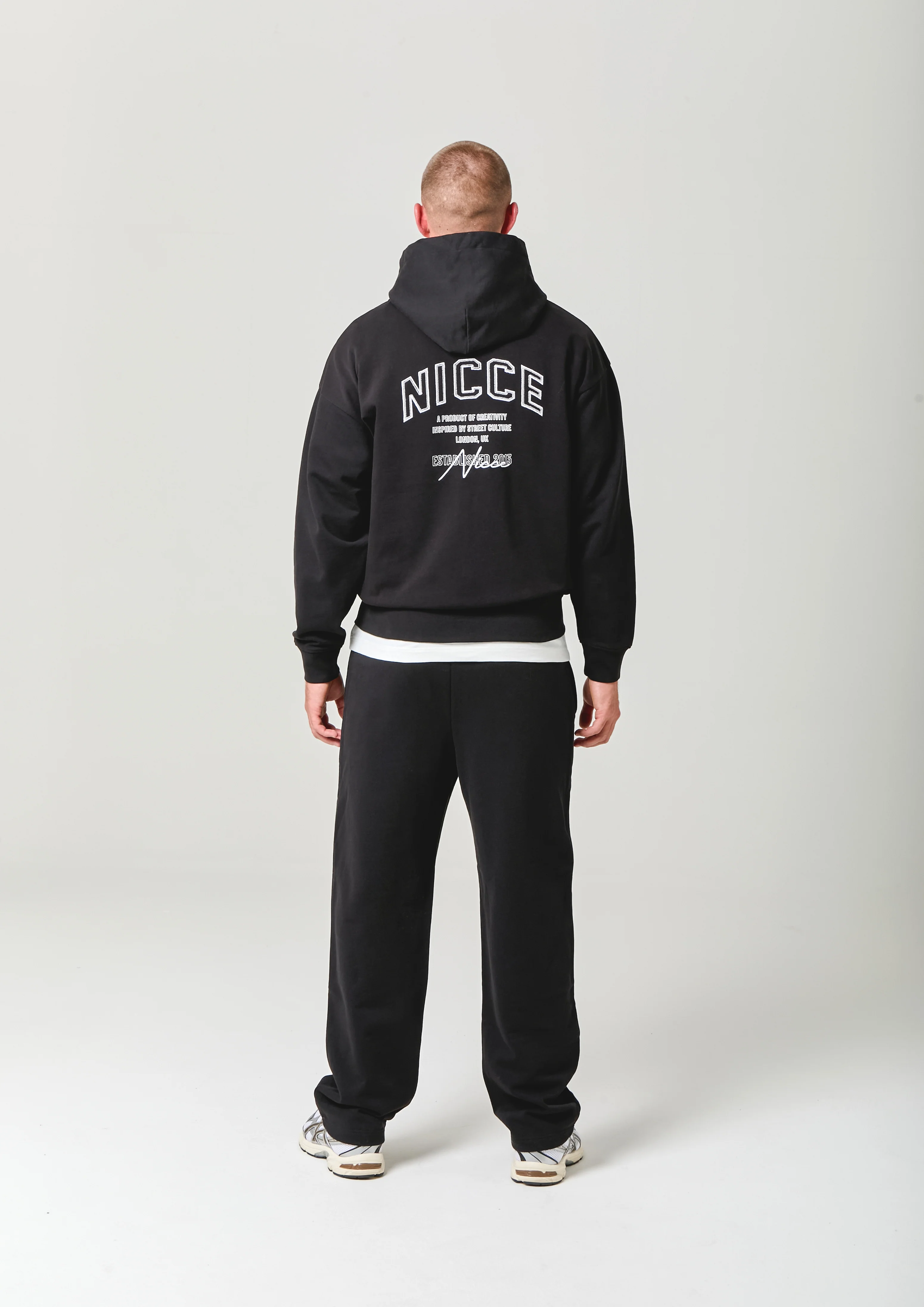 NICCE Mens Elevate Zip Thru Hoodie | Black - Image 4