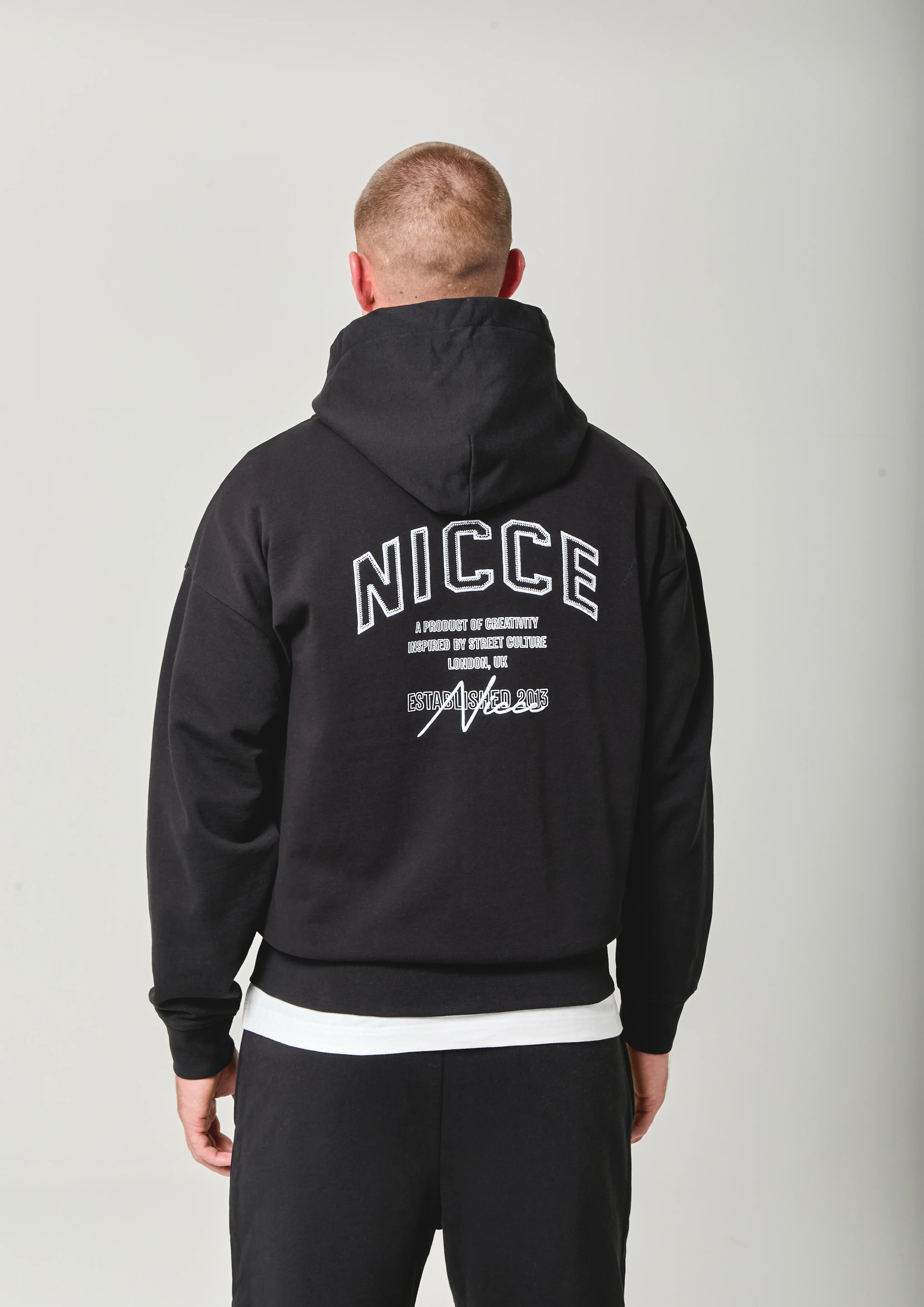 NICCE Mens Elevate Zip Thru Hoodie | Black - Image 6