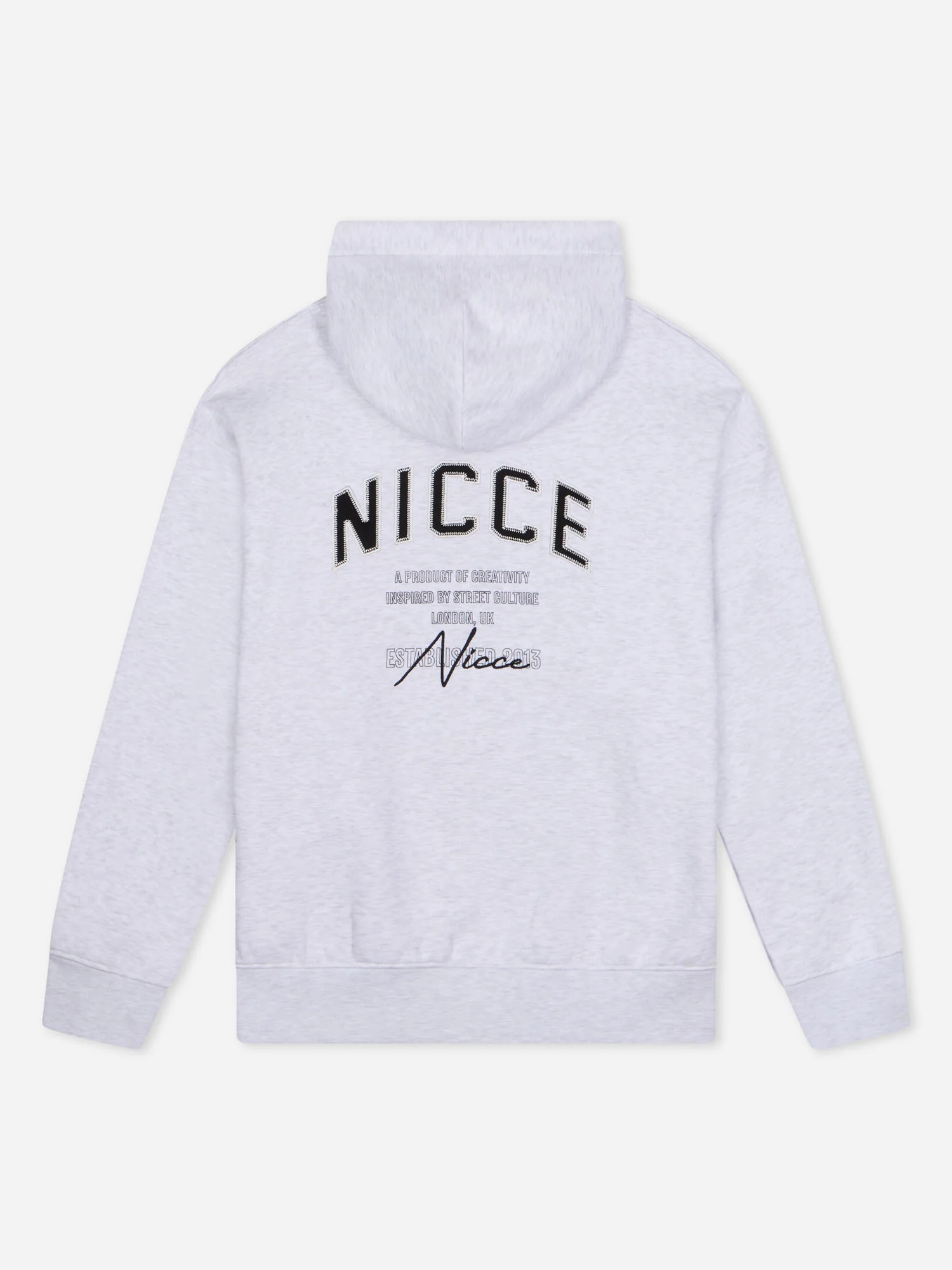NICCE Mens Elevate Zip Thru Hoodie | Grey Marl - Image 13