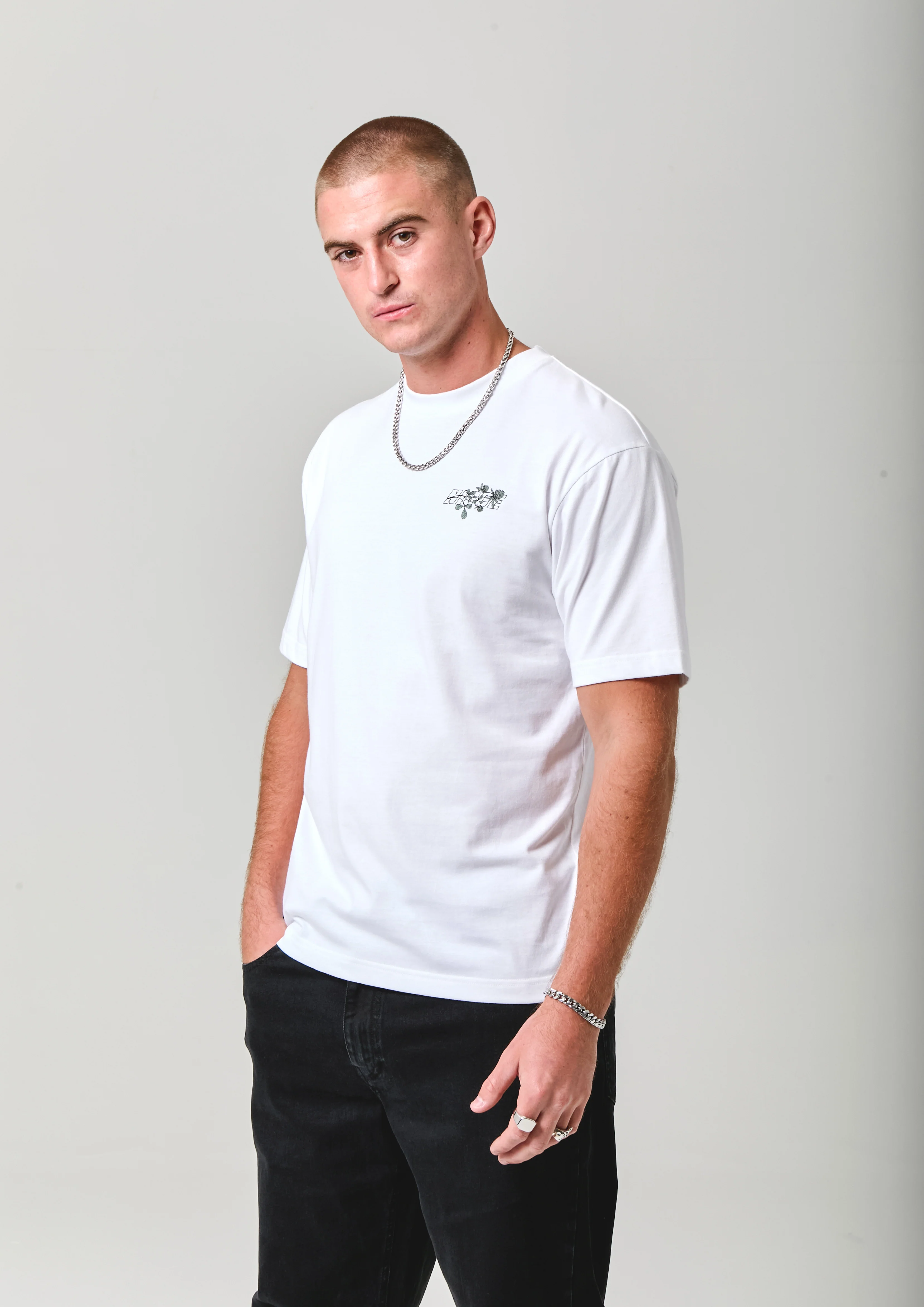NICCE Mens Essence T-Shirt | White - Image 2