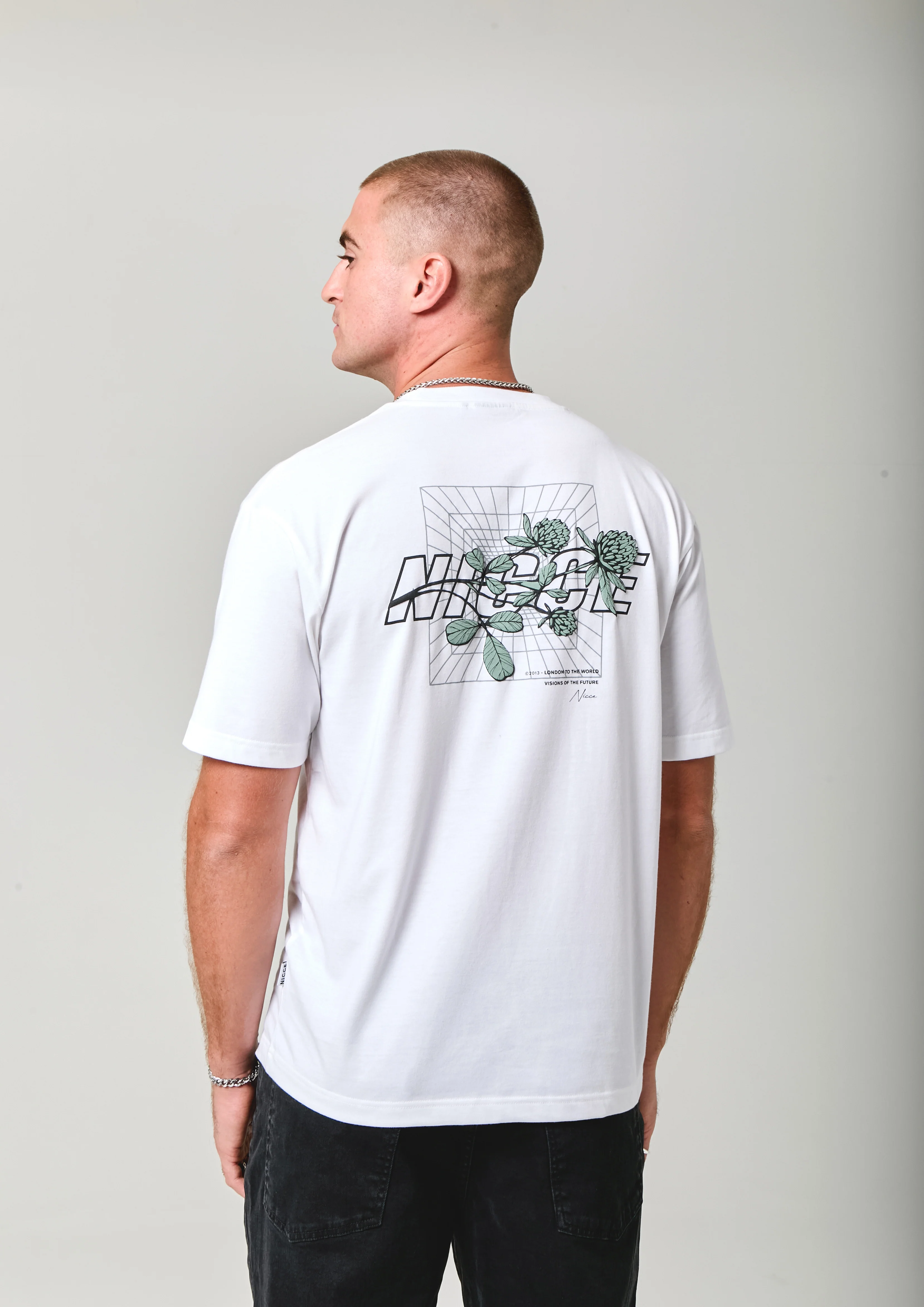 NICCE Mens Essence T-Shirt | White - Image 4