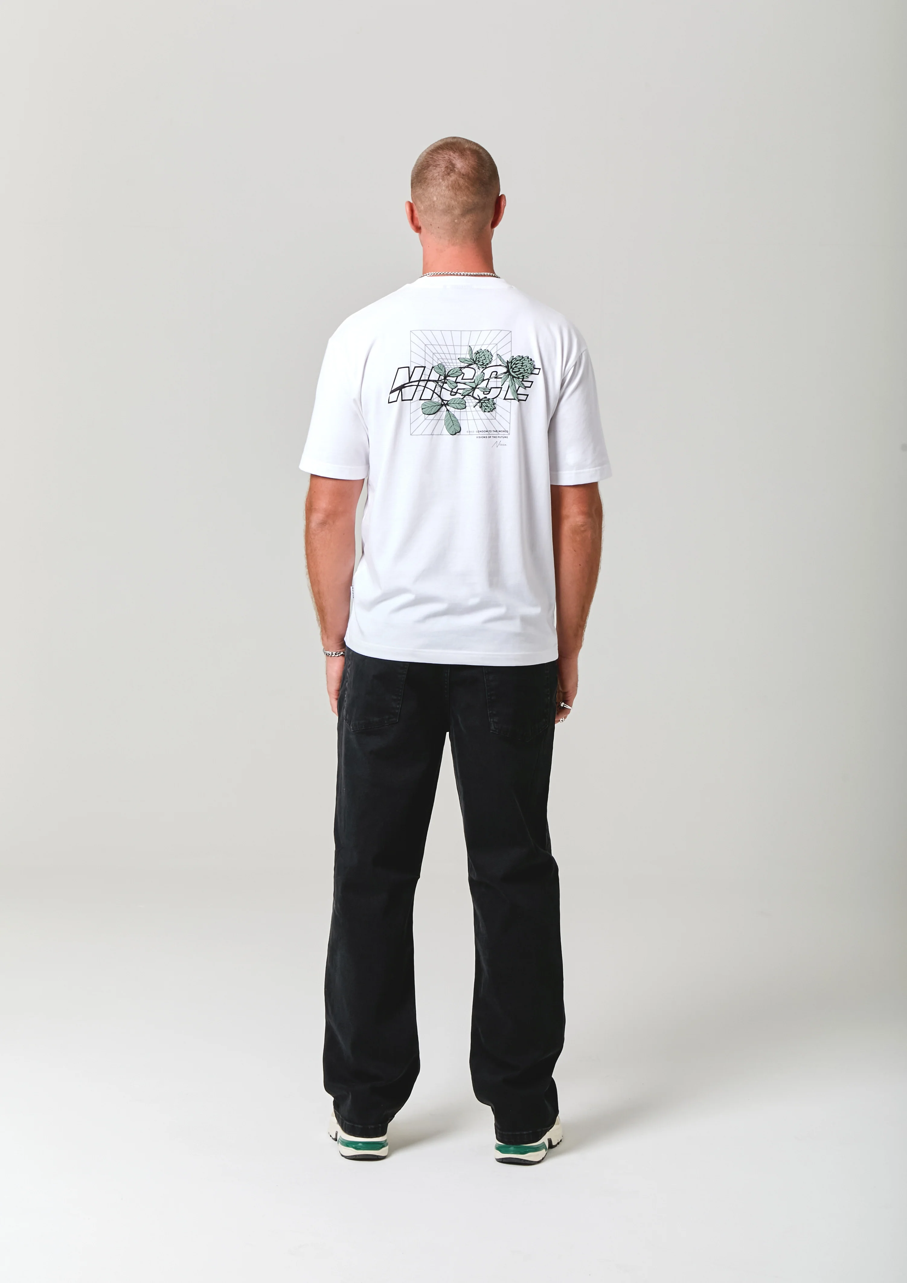 NICCE Mens Essence T-Shirt | White - Image 5