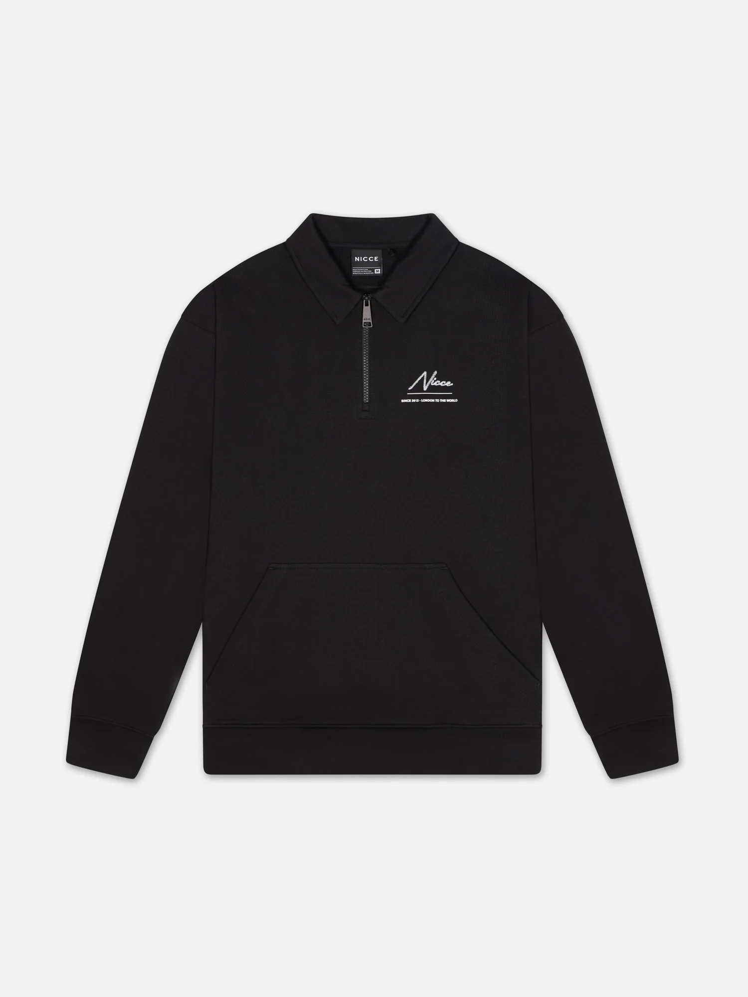 NICCE Mens Exalt 1/4 Zip Sweat | Black - Image 5