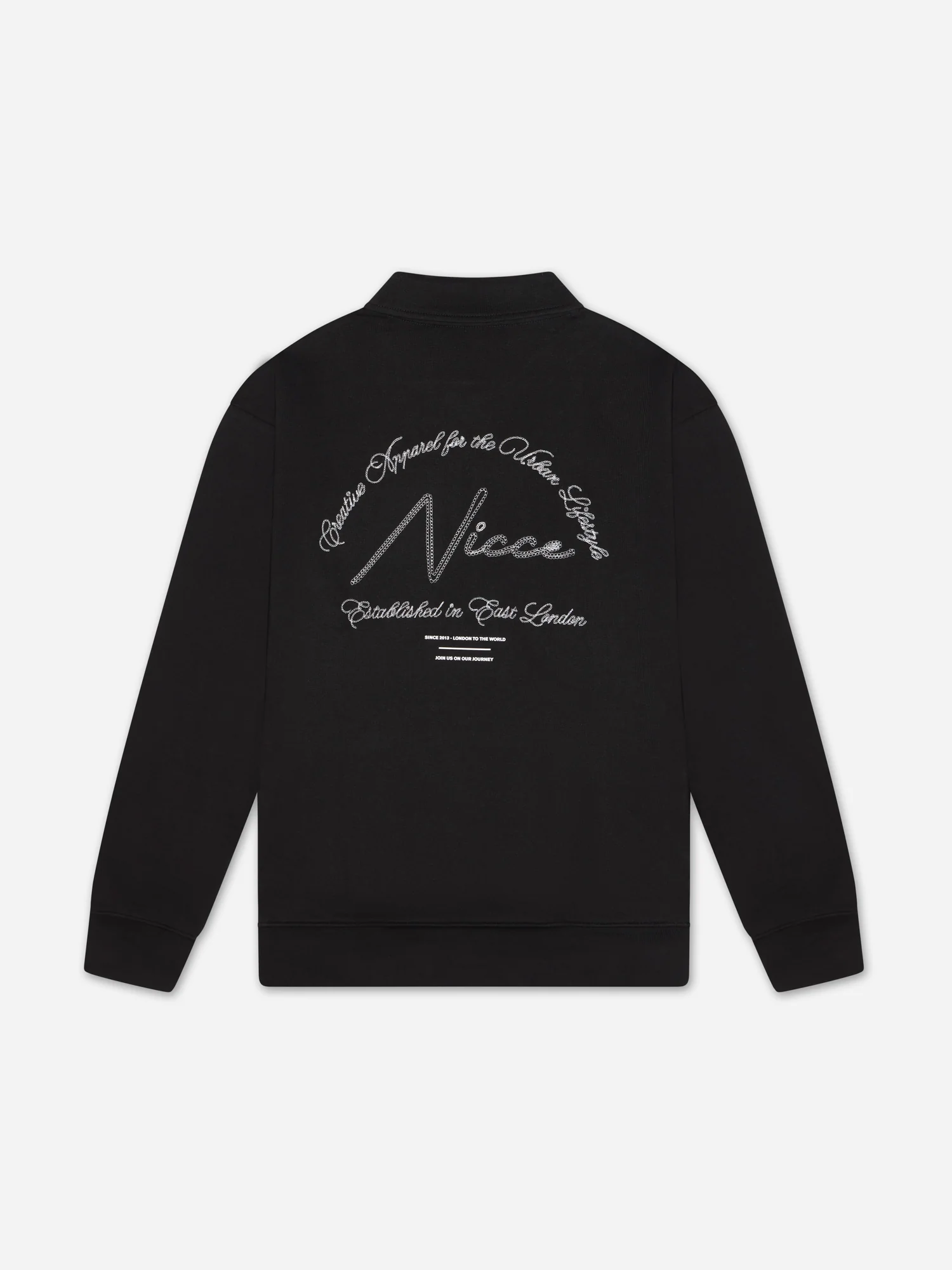 NICCE Mens Exalt 1/4 Zip Sweat | Black - Image 6