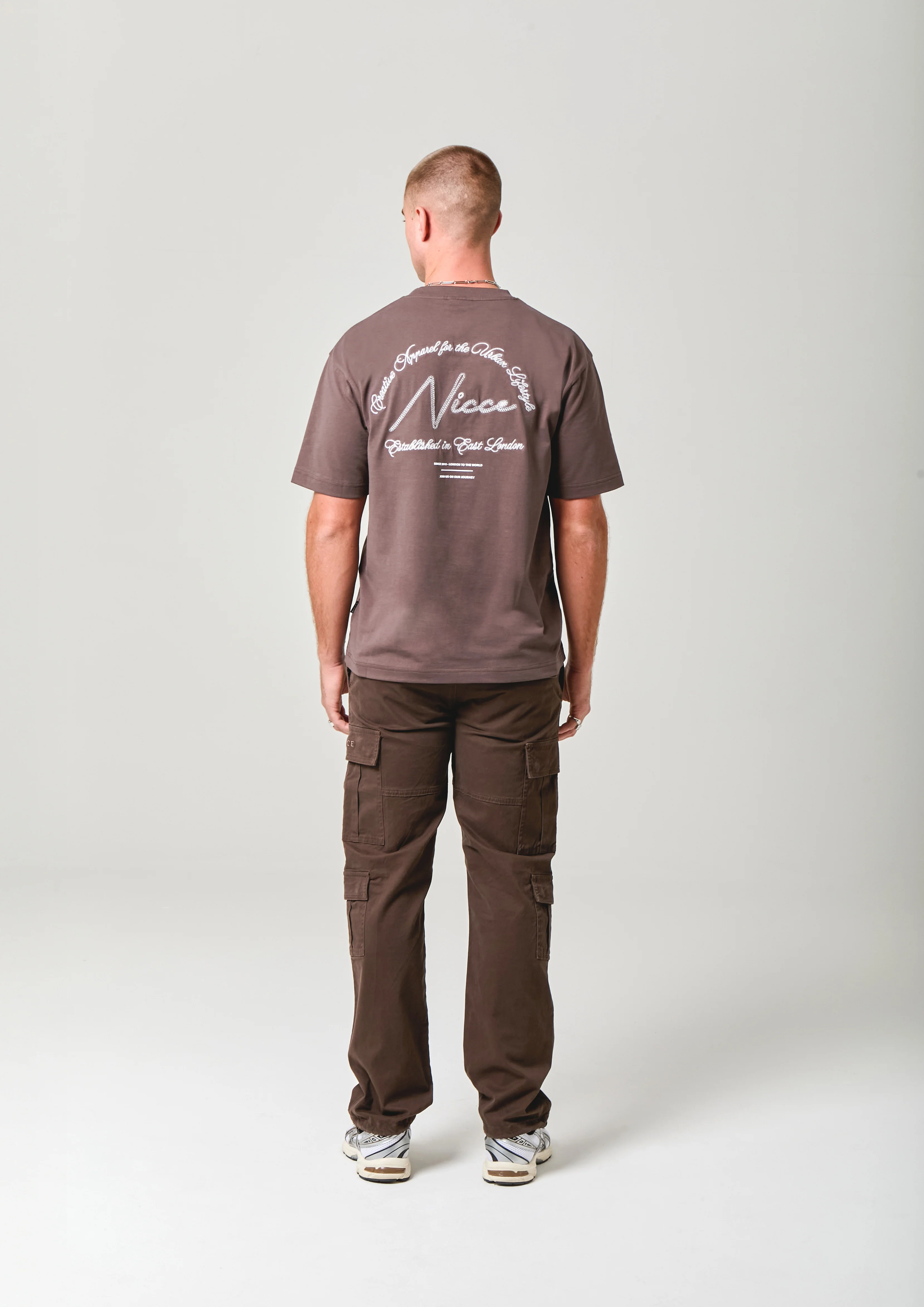 NICCE Mens Exalt T-Shirt | Brown - Image 4