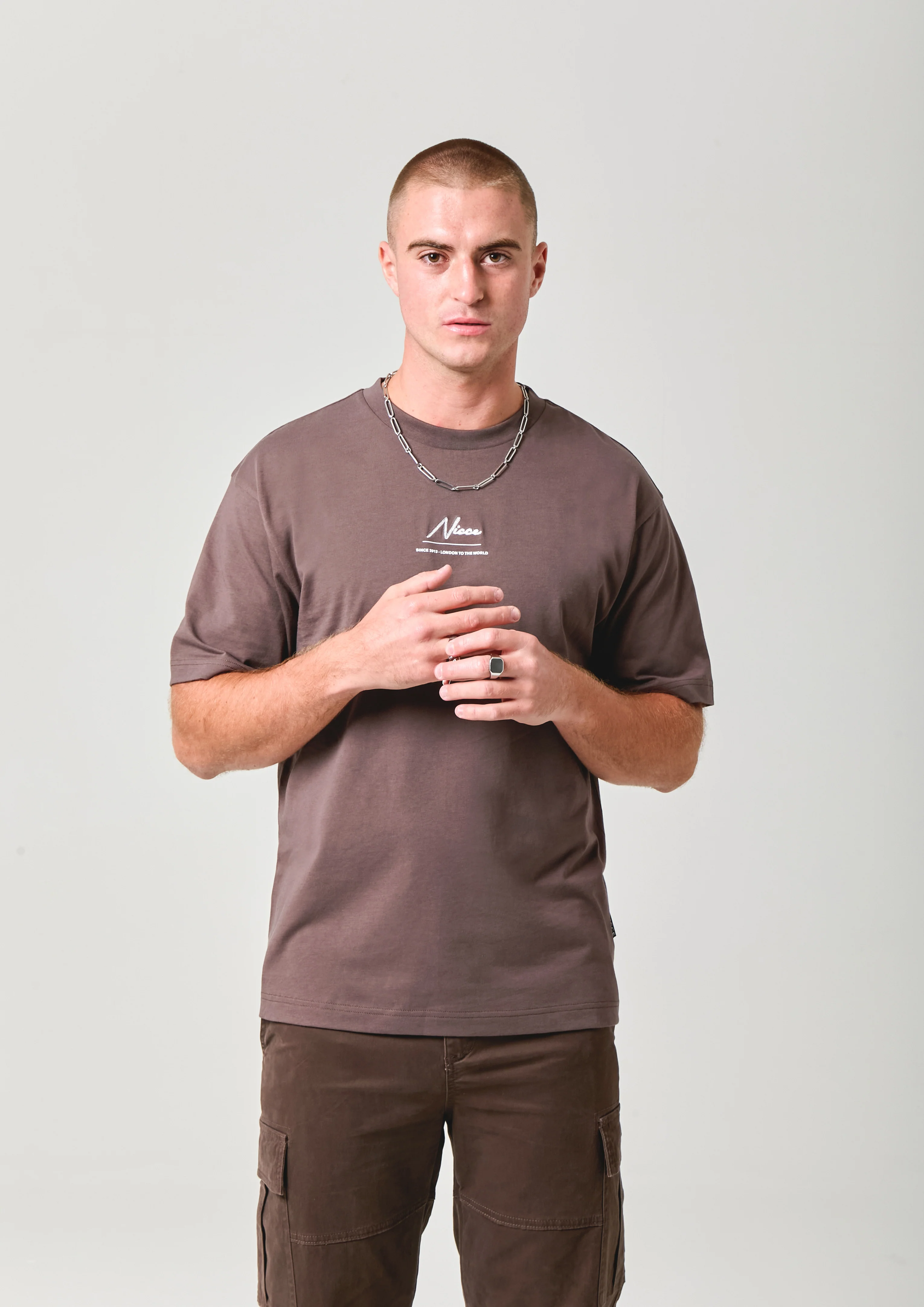 NICCE Mens Exalt T-Shirt | Brown - Image 5