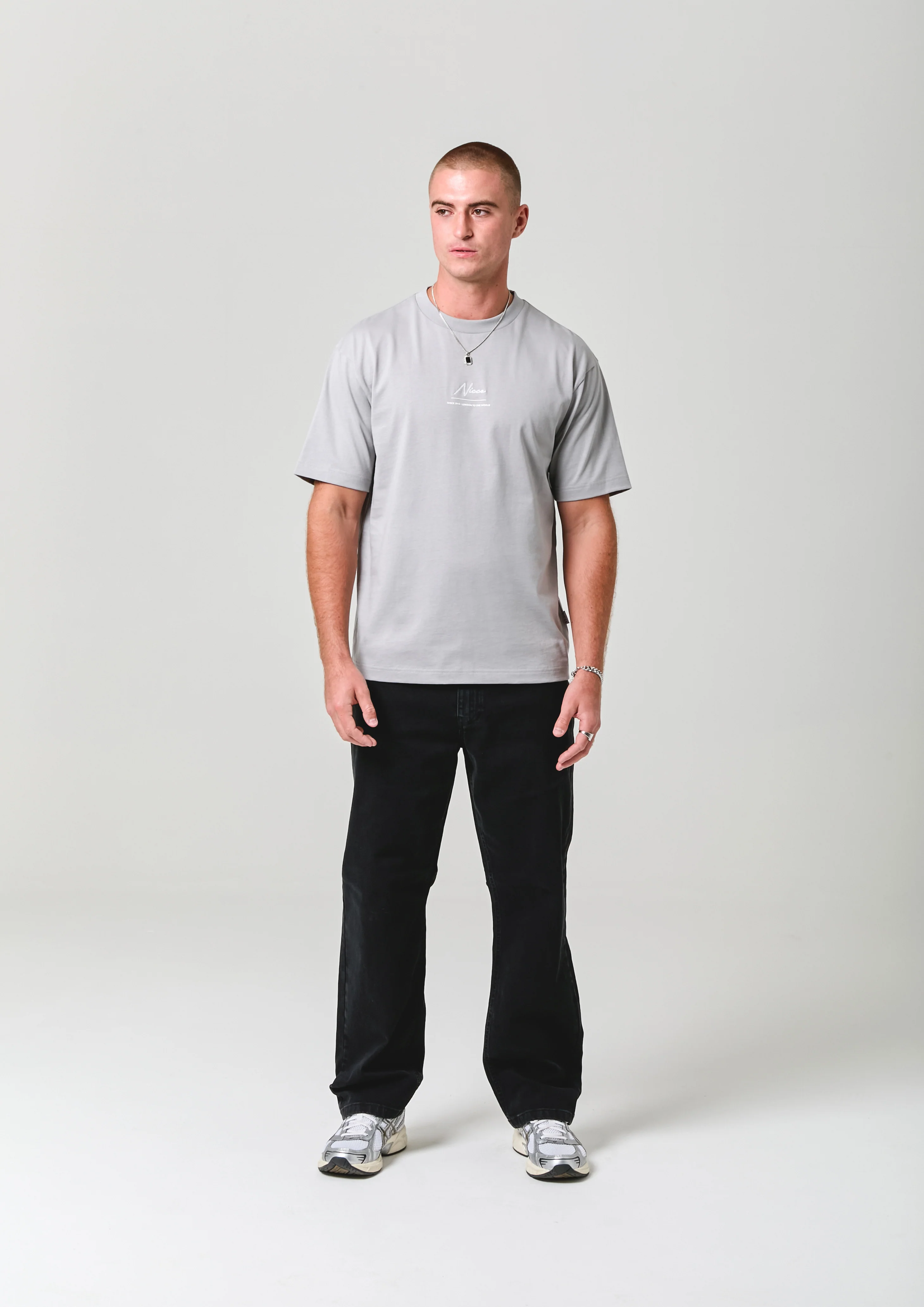 NICCE Mens Exalt T-Shirt | Circular Grey - Image 3