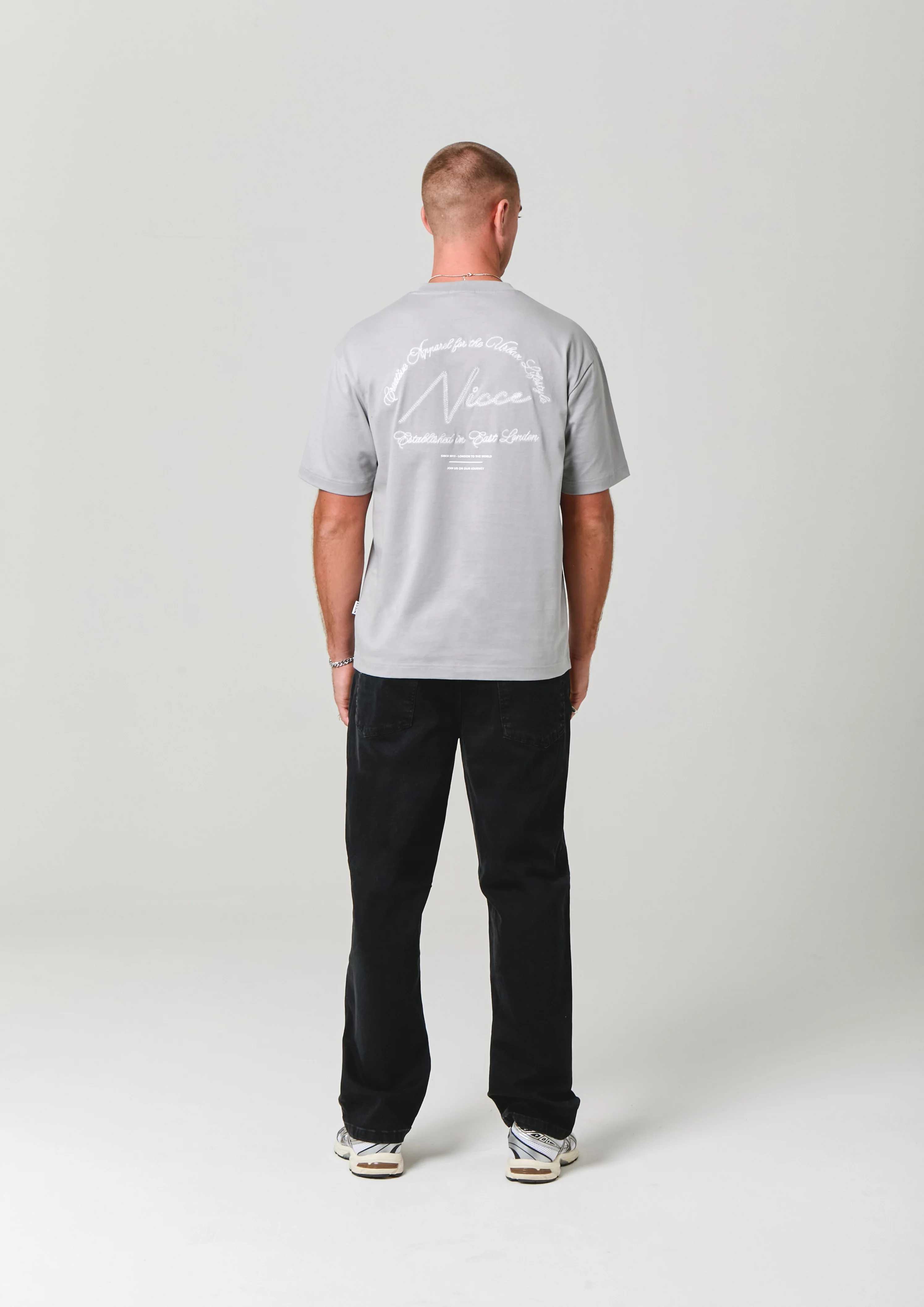 NICCE Mens Exalt T-Shirt | Circular Grey - Image 4