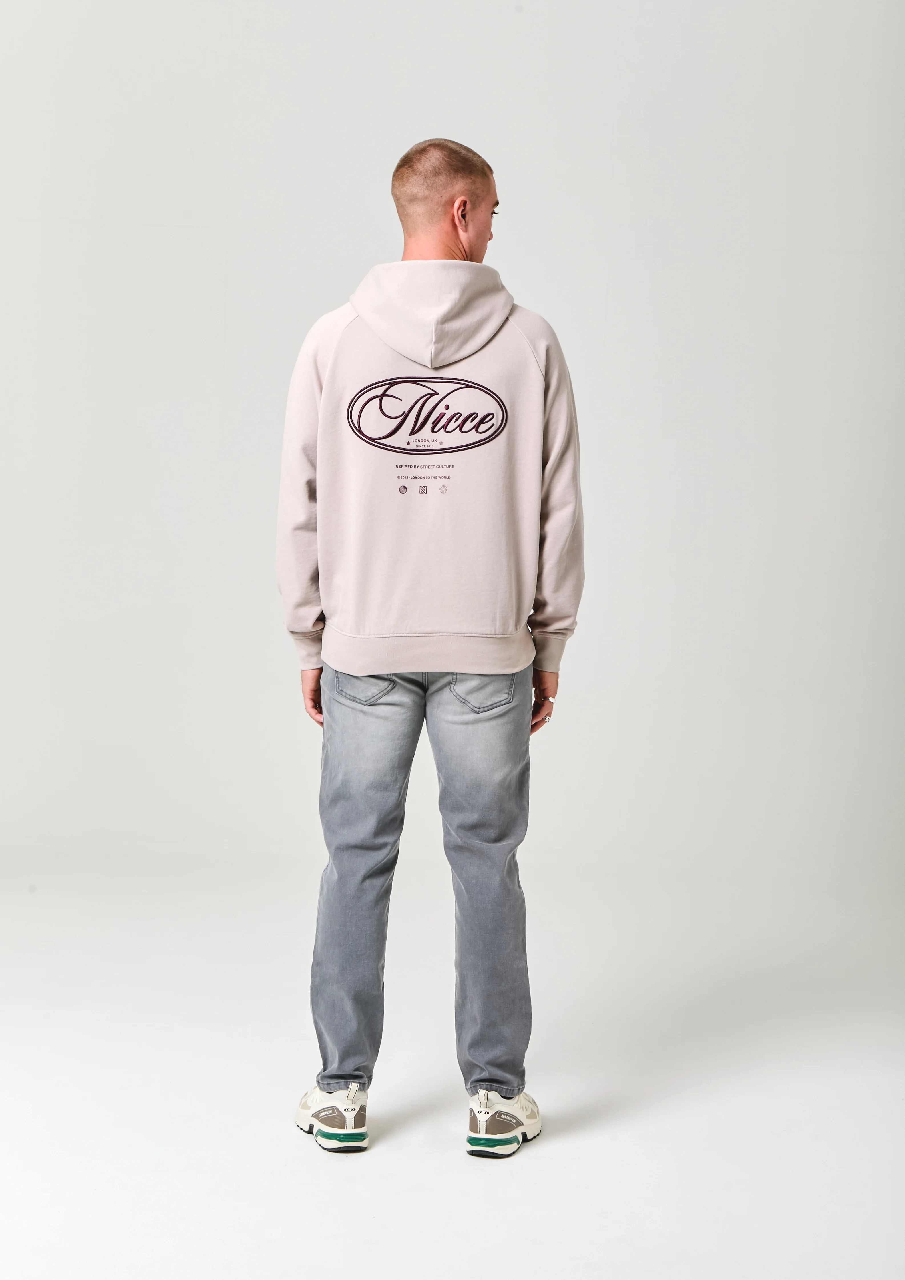 NICCE Mens Grant Hoodie | Ash - Image 6