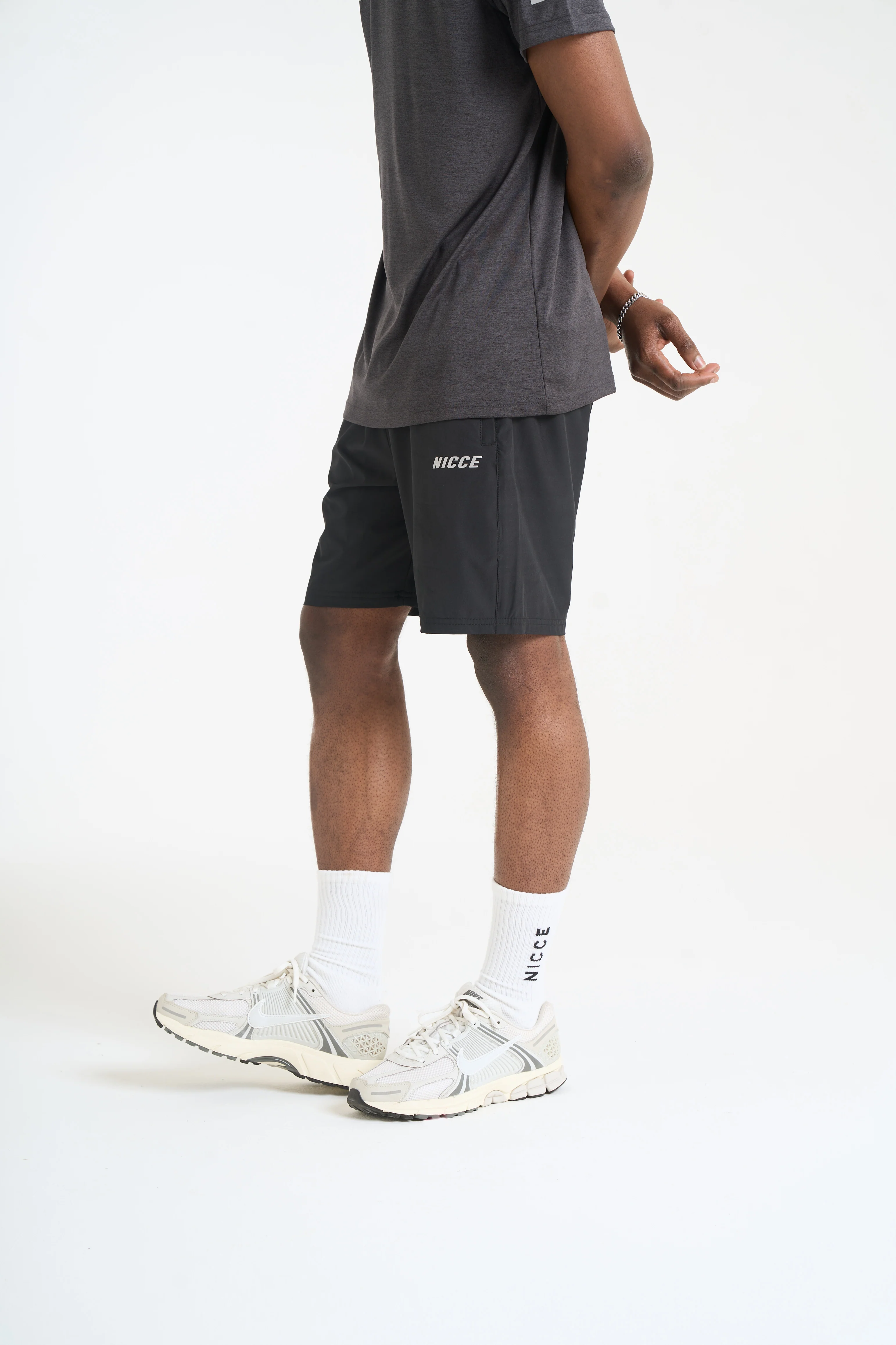 NICCE Mens Petelo Running Shorts | Black - Image 2