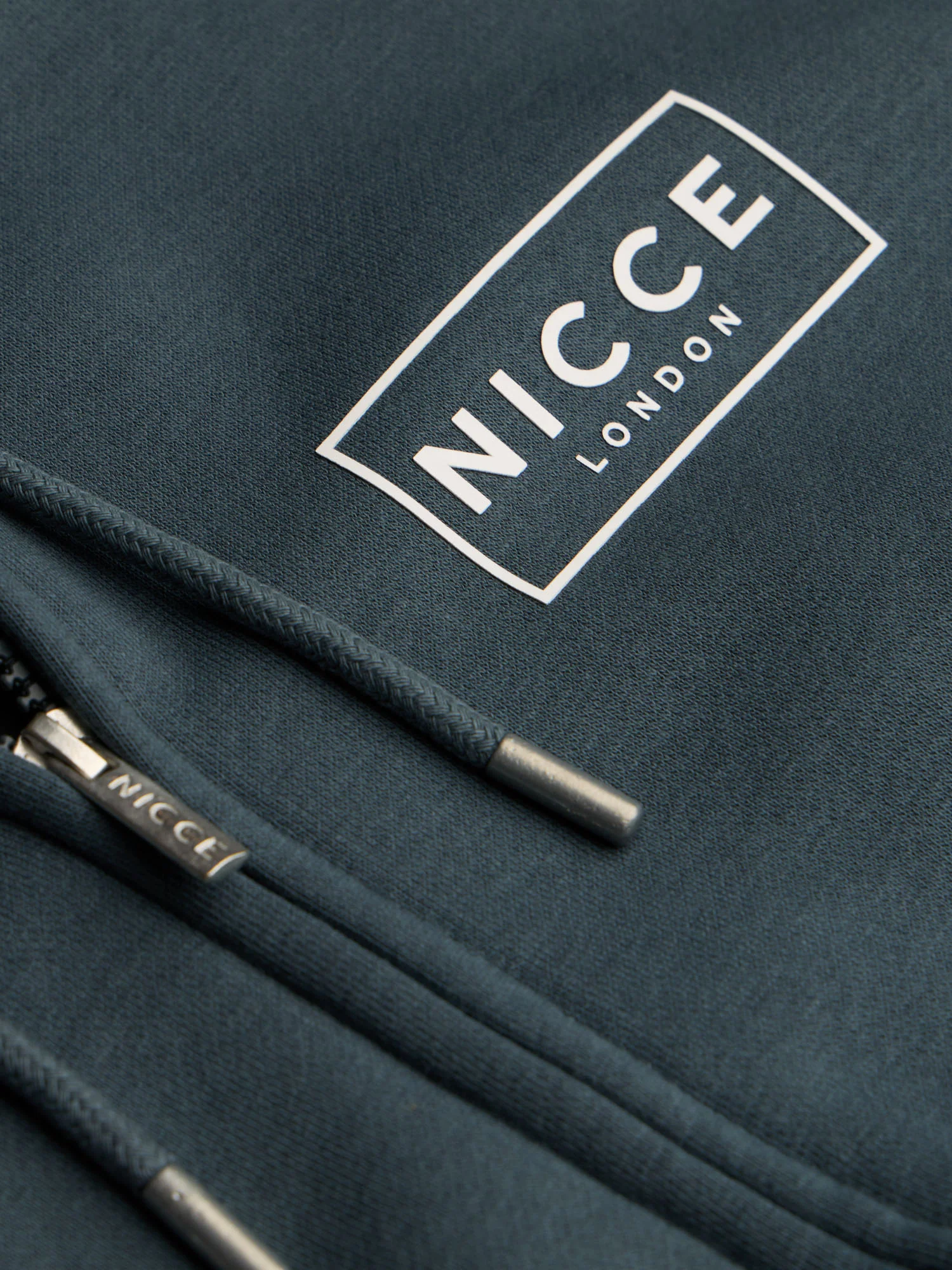 NICCE Mens Hontell Hoodie & Avensi Shorts Set | Future Grey / Black - Image 5