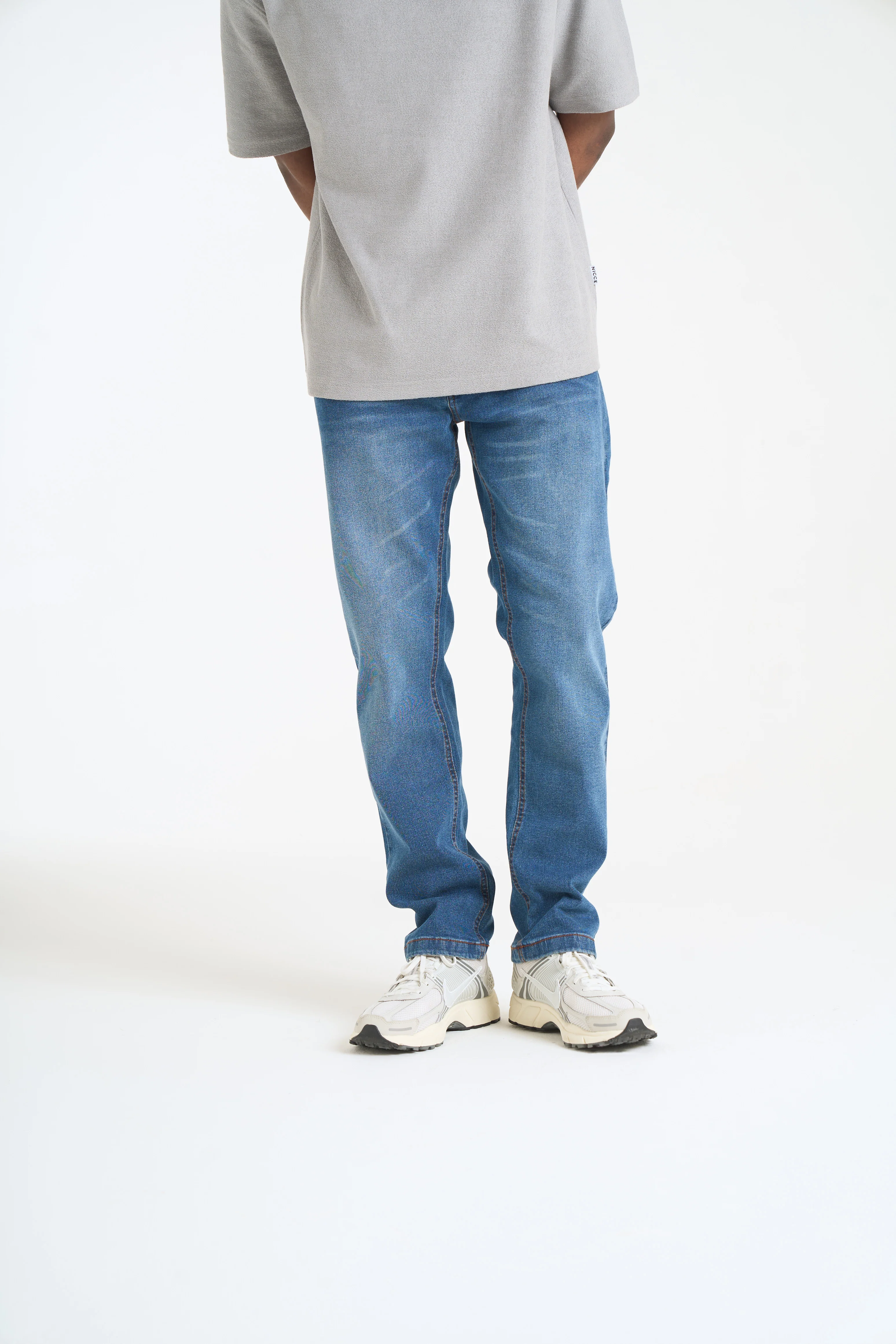 NICCE Mens Sanjof Jeans Regular | Indigo Wash - Image 3