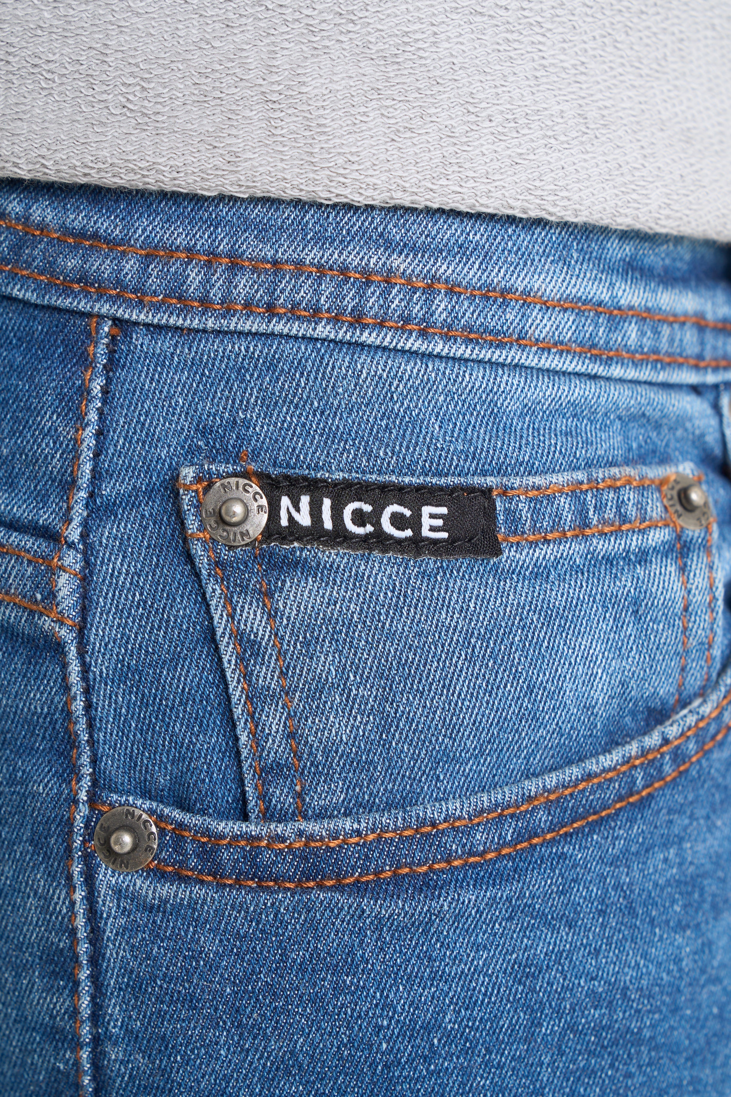 NICCE Mens Sanjof Jeans Regular | Indigo Wash - Image 8