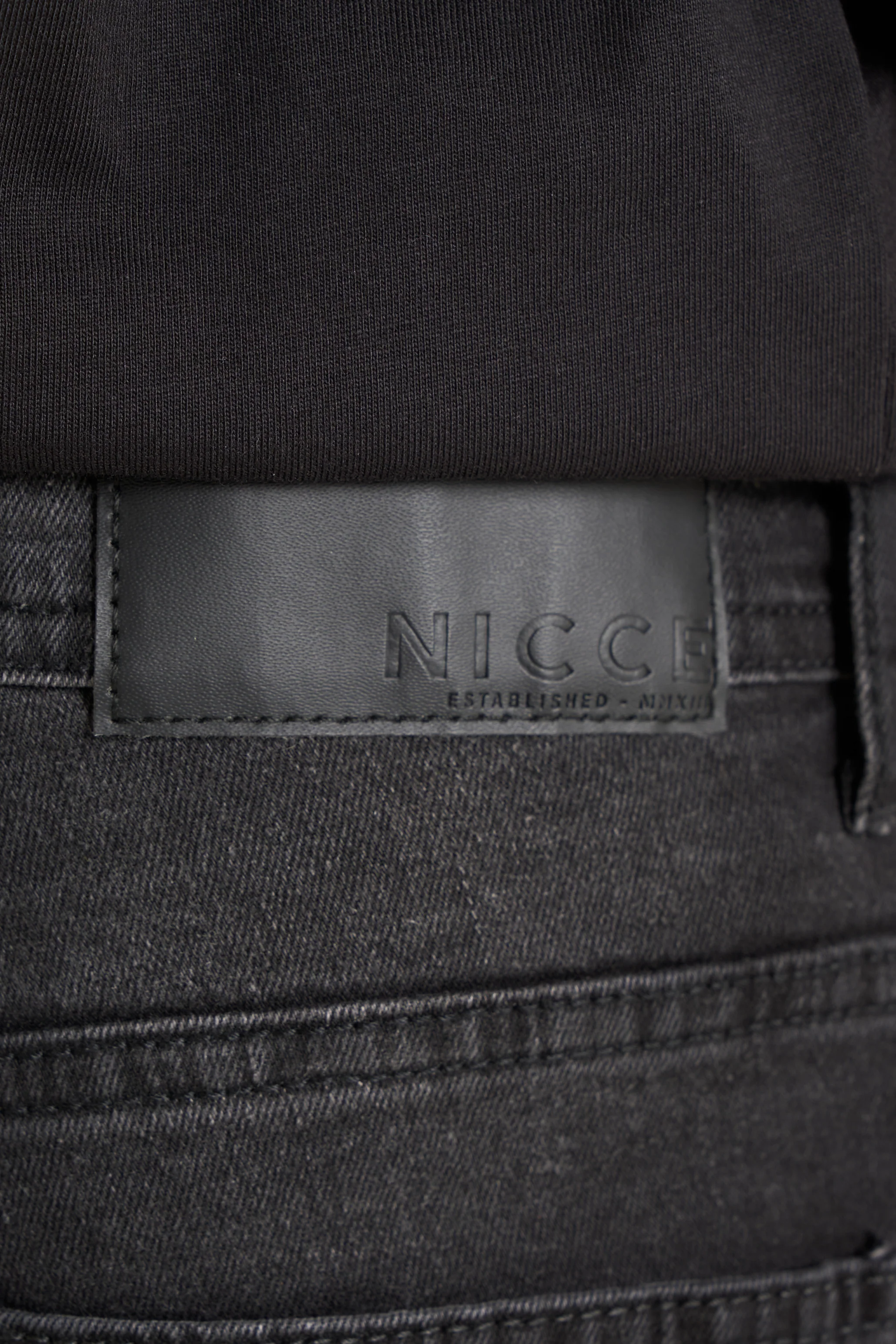 NICCE Mens Sanjof Jeans Regular | Washed Black - Image 11