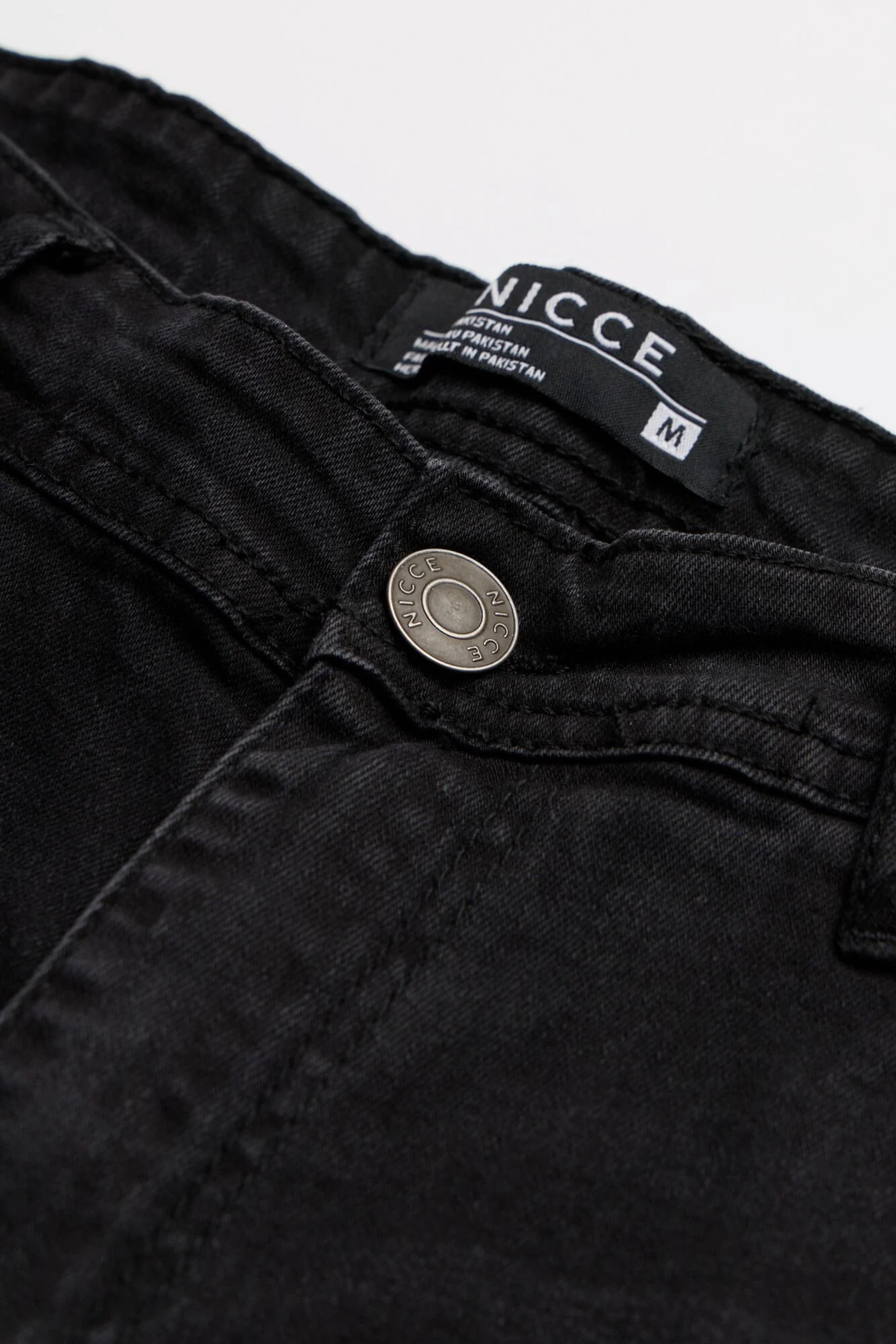 NICCE Mens Sanjof Jeans Regular | Washed Black - Image 8