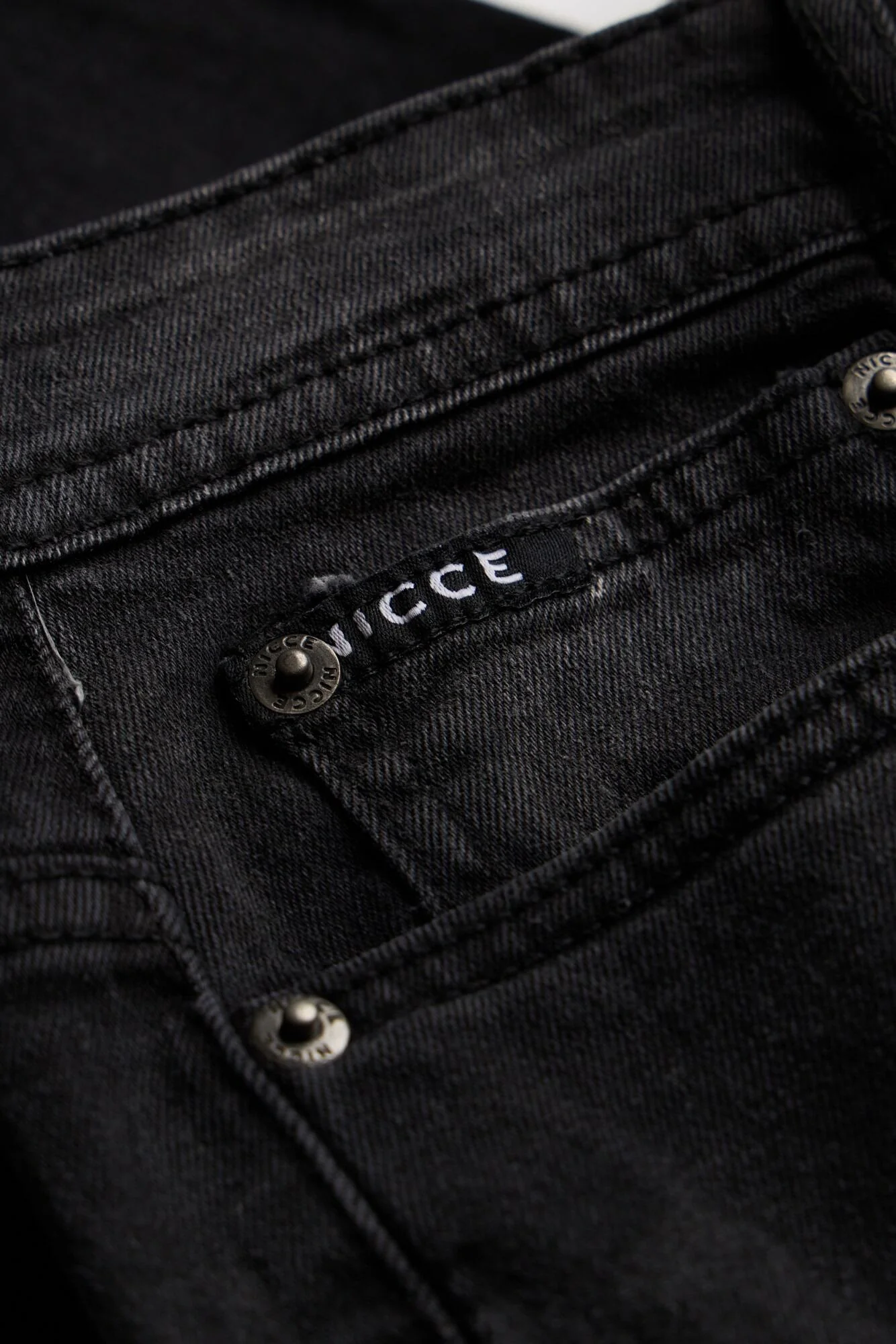 NICCE Mens Sanjof Jeans Regular | Washed Black - Image 9
