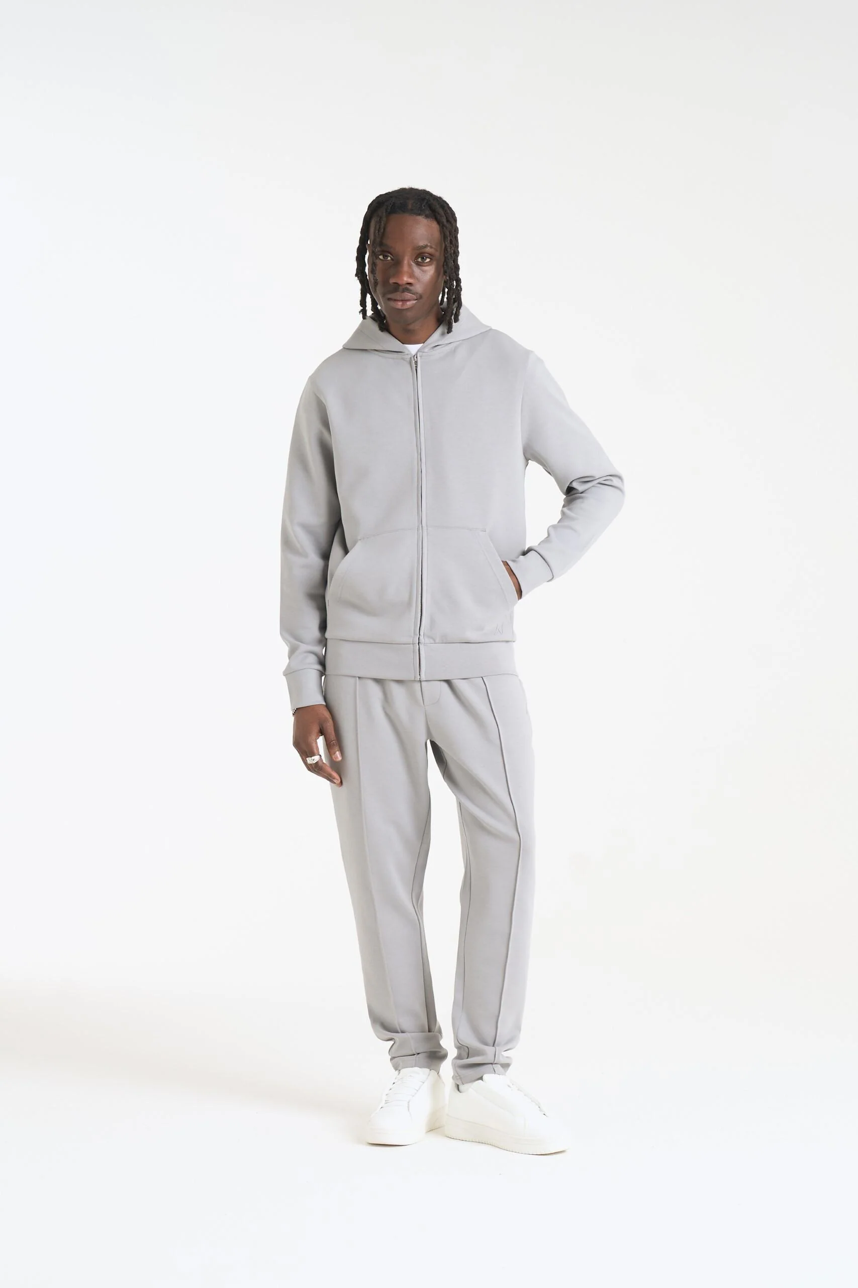 NICCE Mens Luxe Piping Jogger | Circular Grey - Image 5
