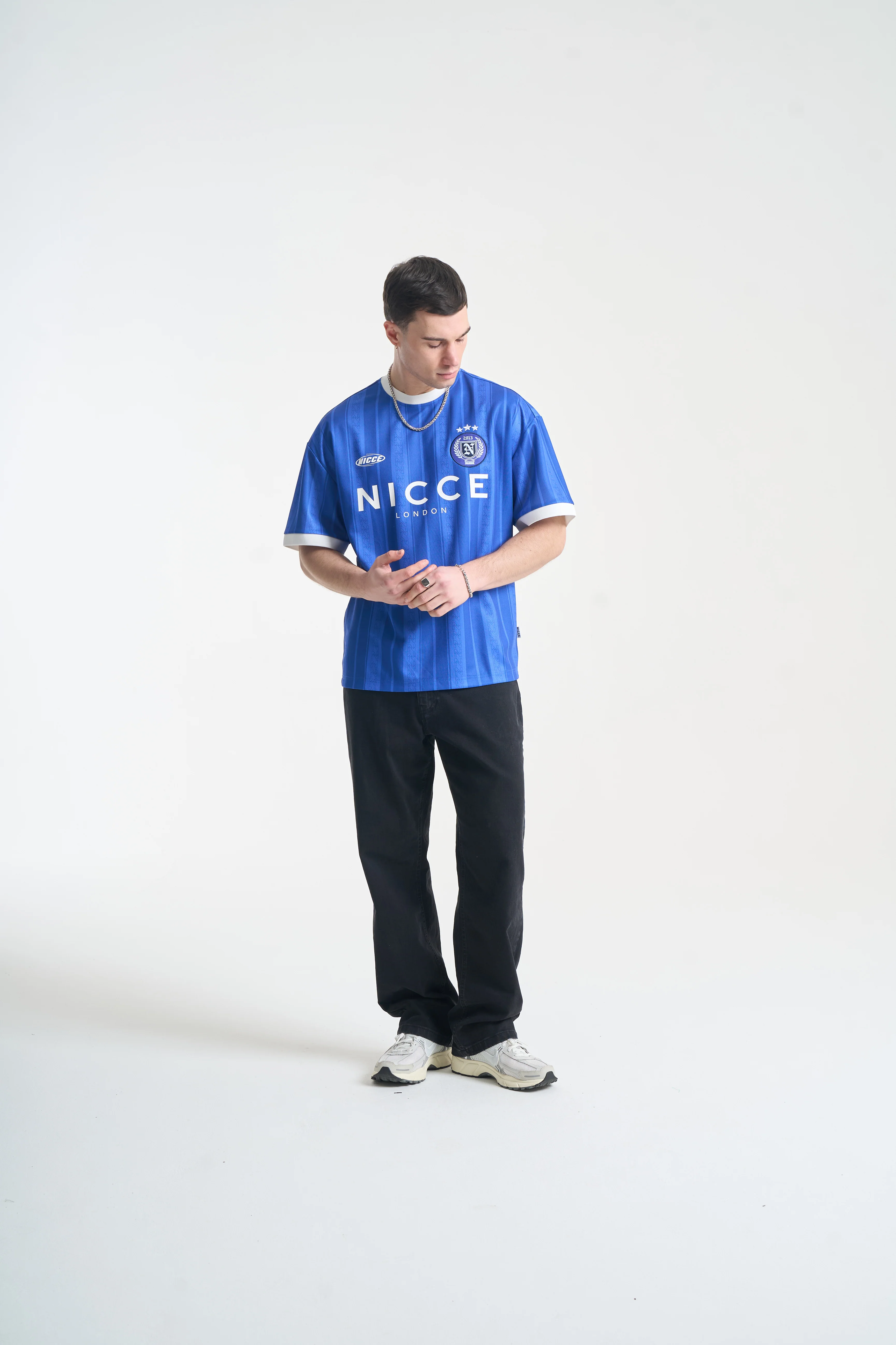 NICCE Mens Legend Football Shirt | Blue - Image 5