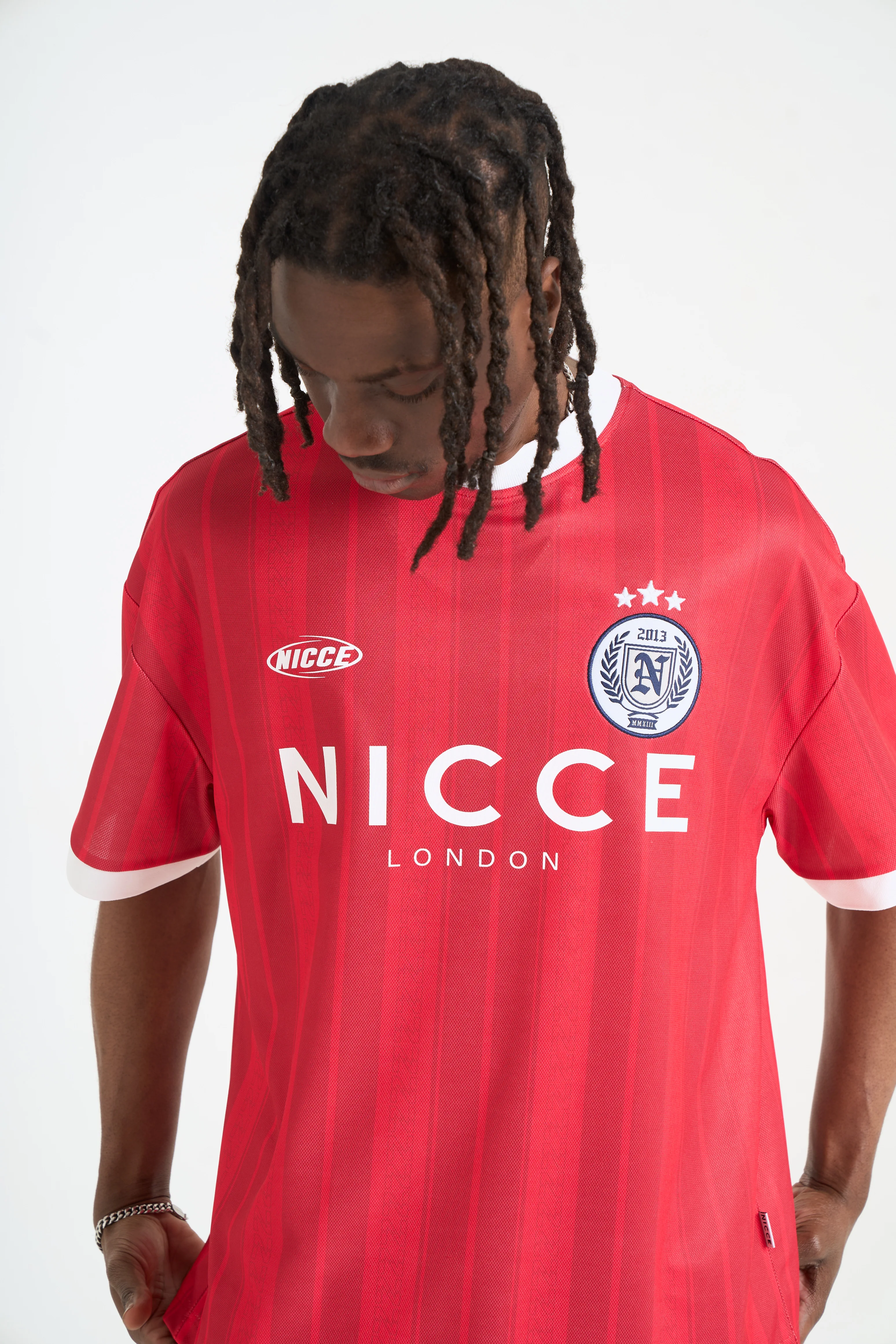 NICCE Mens Legend Football Shirt | Red