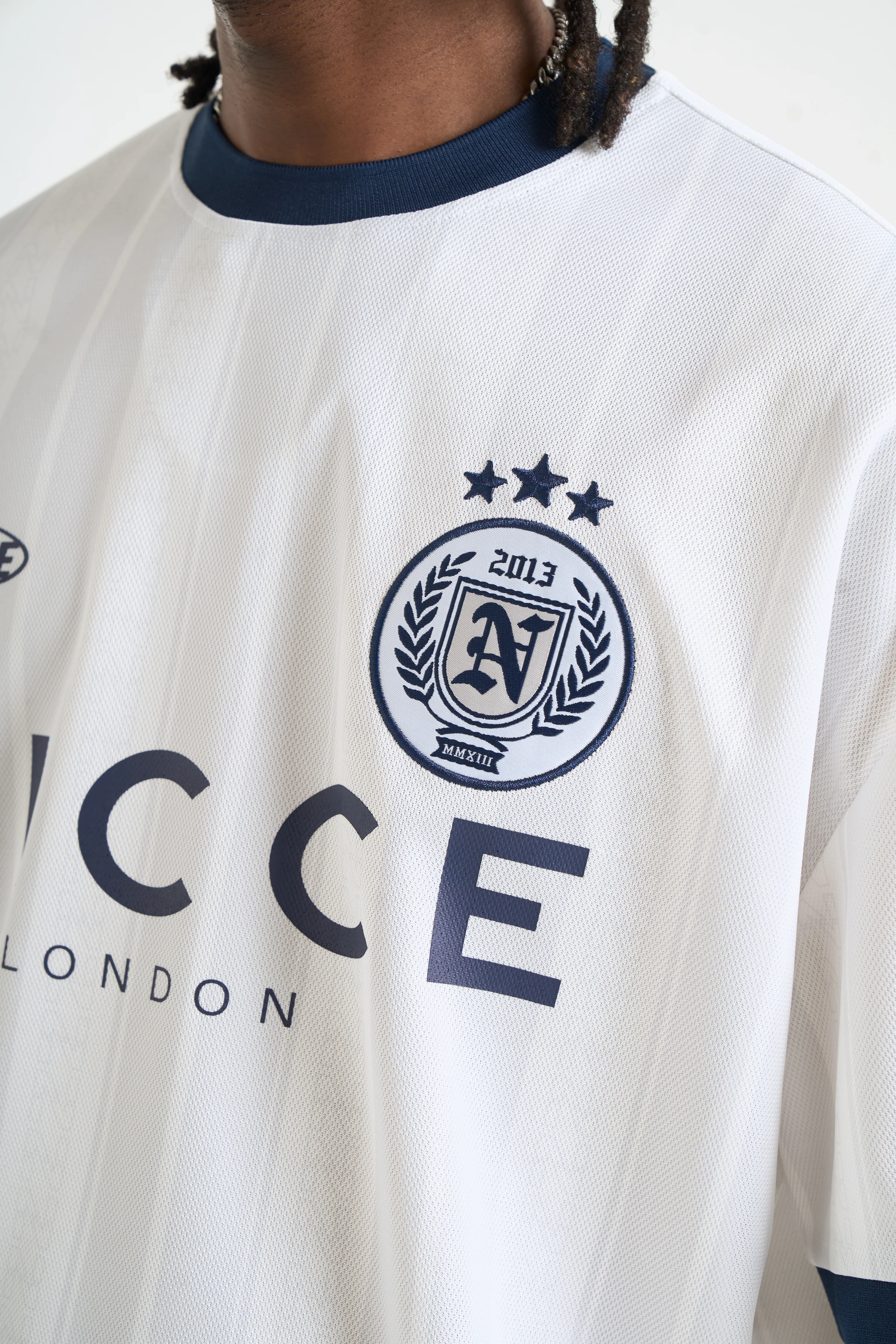 NICCE Mens Legend Football Shirt | White - Image 4