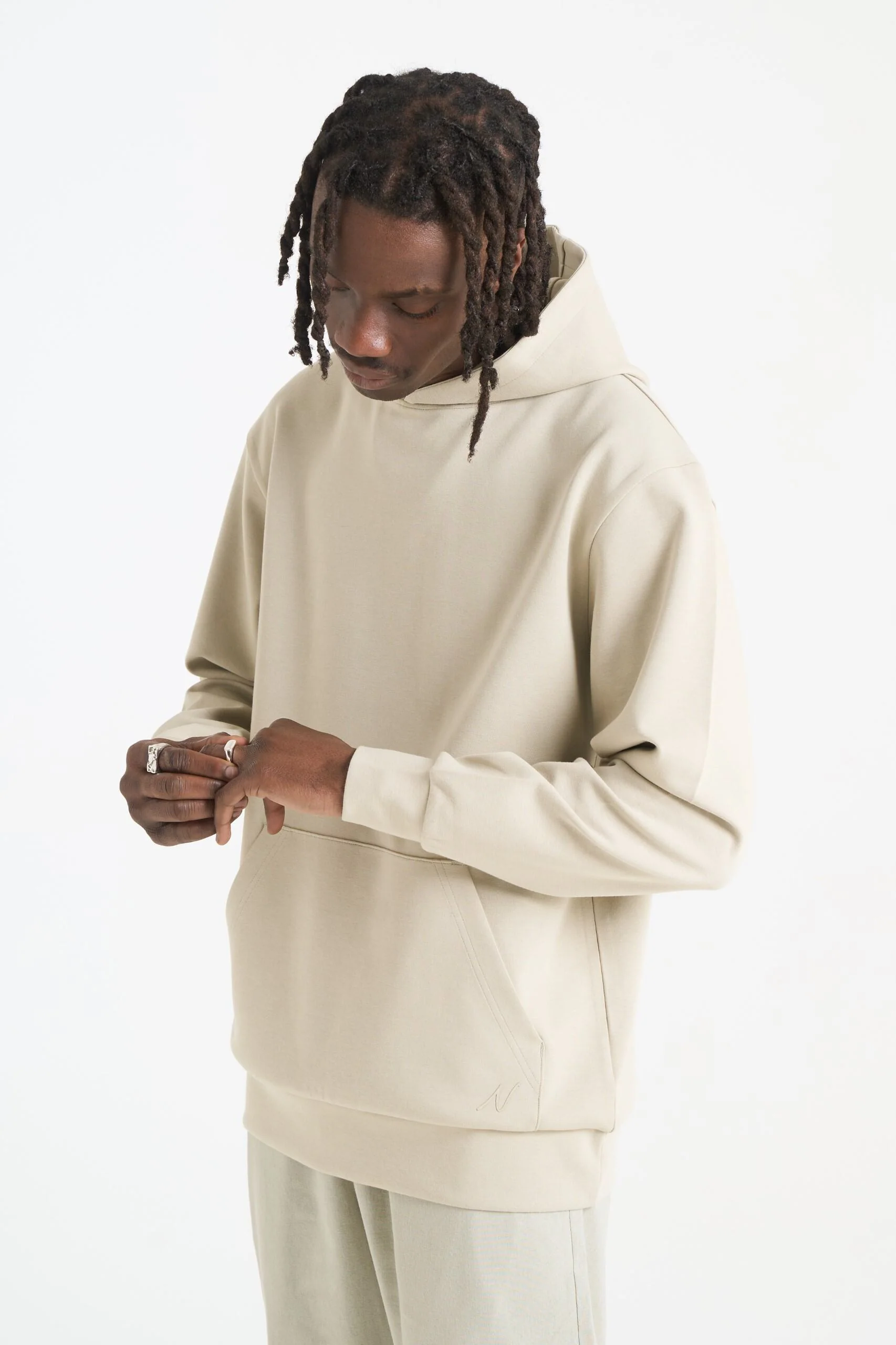 NICCE Mens Luxe Hoodie | Chalk Grey - Image 25