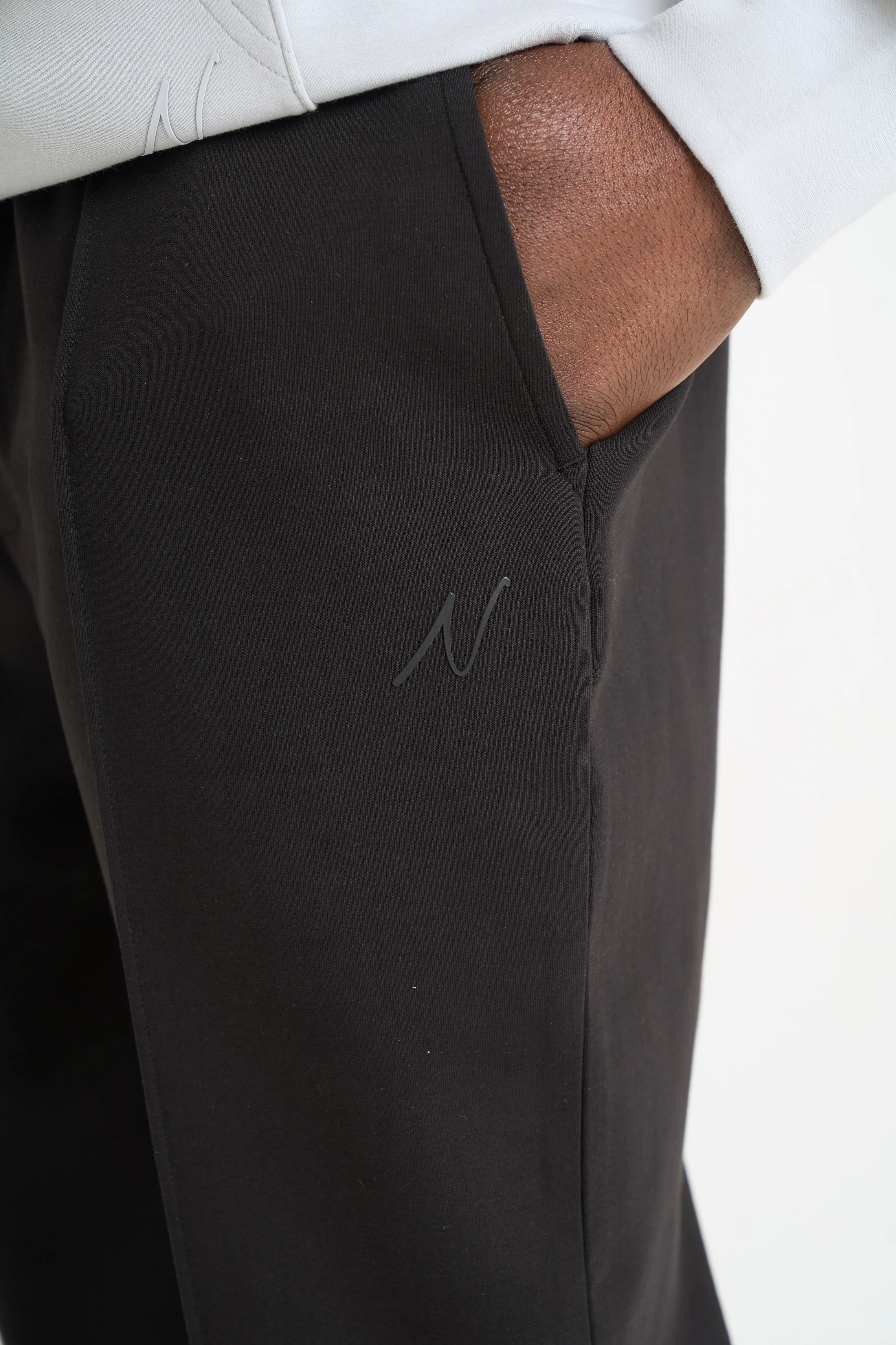 NICCE Mens Luxe Piping Jogger | Black - Image 8