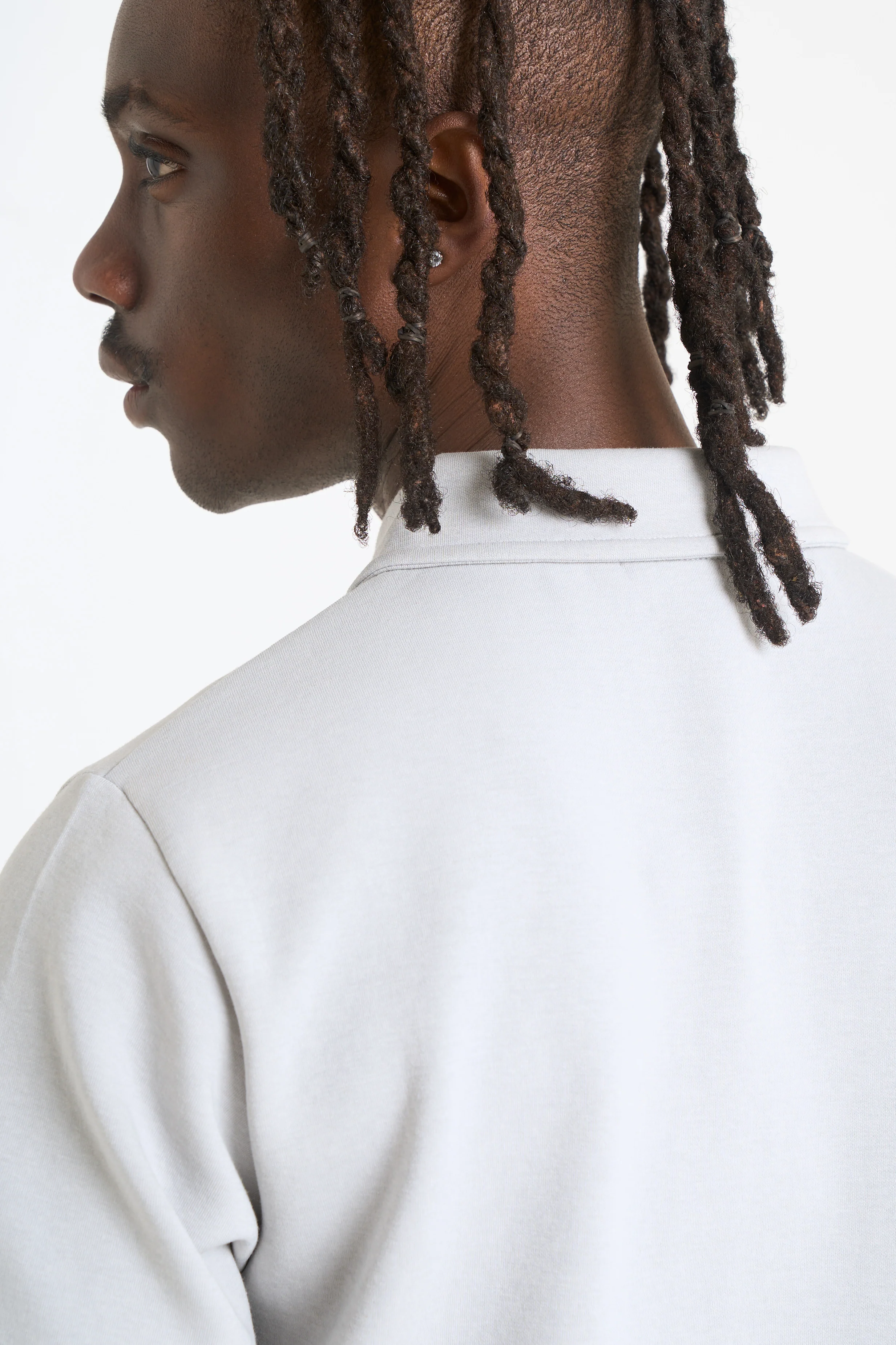 NICCE Mens Luxe Polo Shirt | Chalk Grey - Image 3