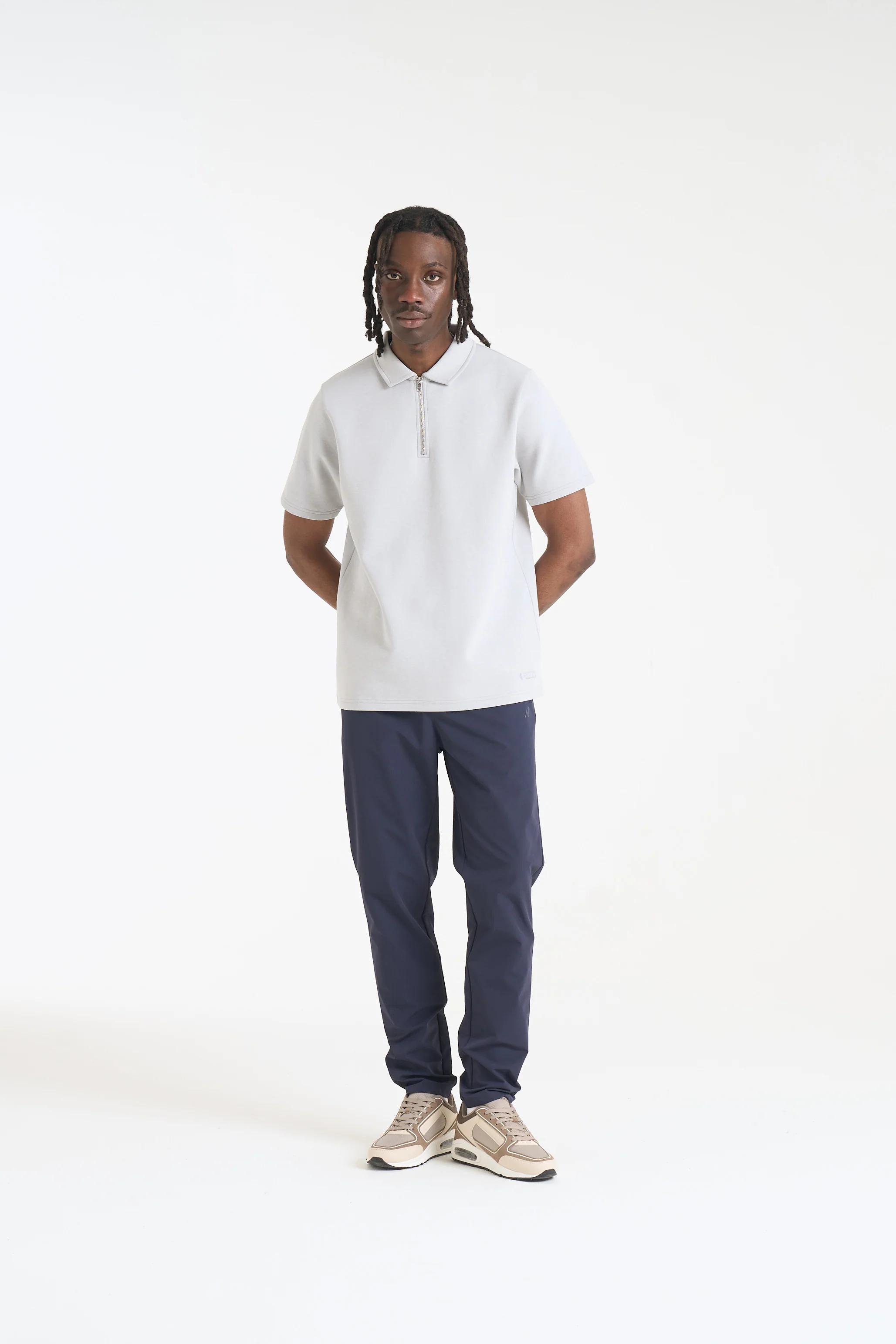 NICCE Mens Luxe Polo Shirt | Chalk Grey - Image 6