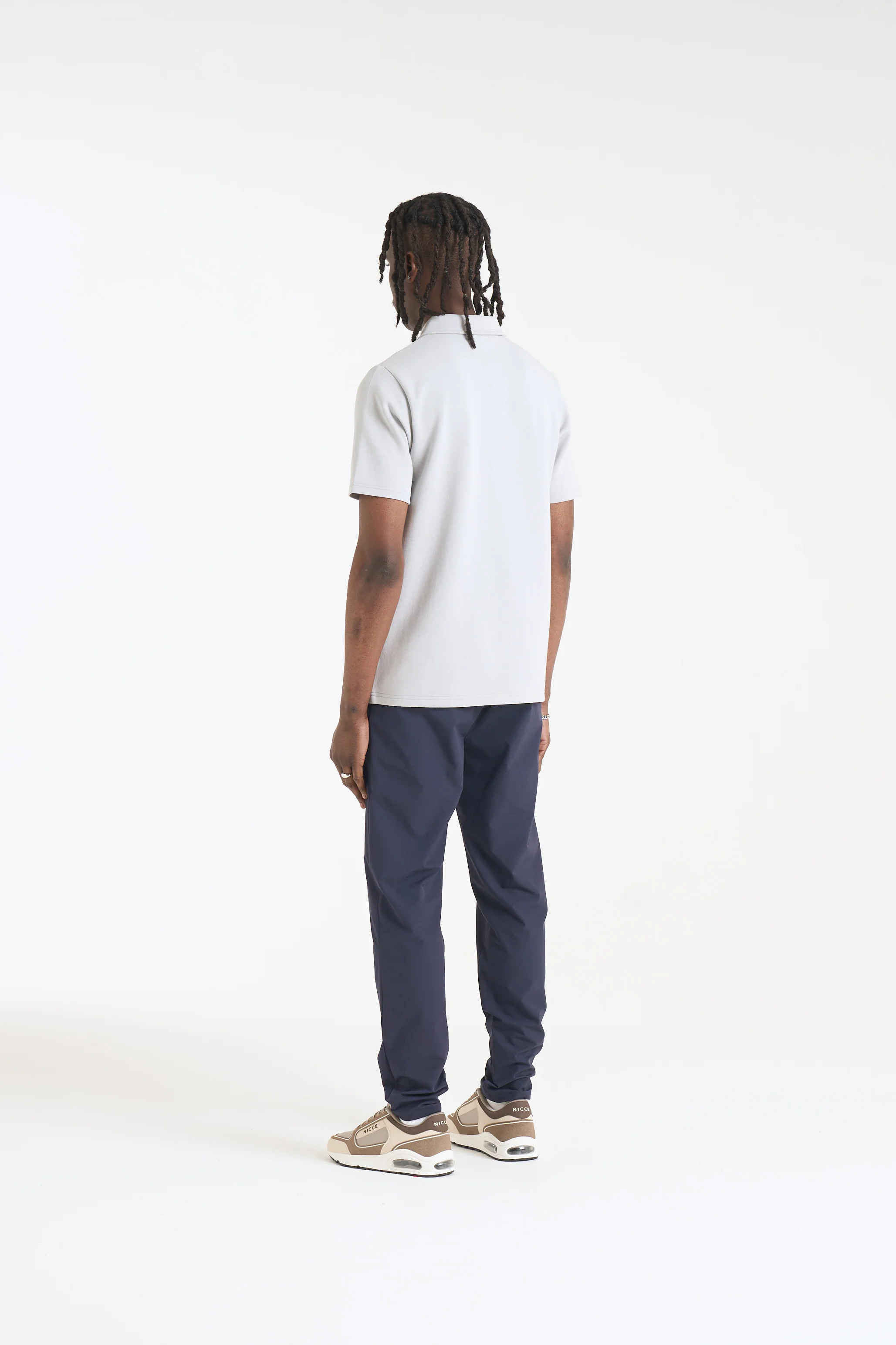 NICCE Mens Luxe Polo Shirt | Chalk Grey - Image 8